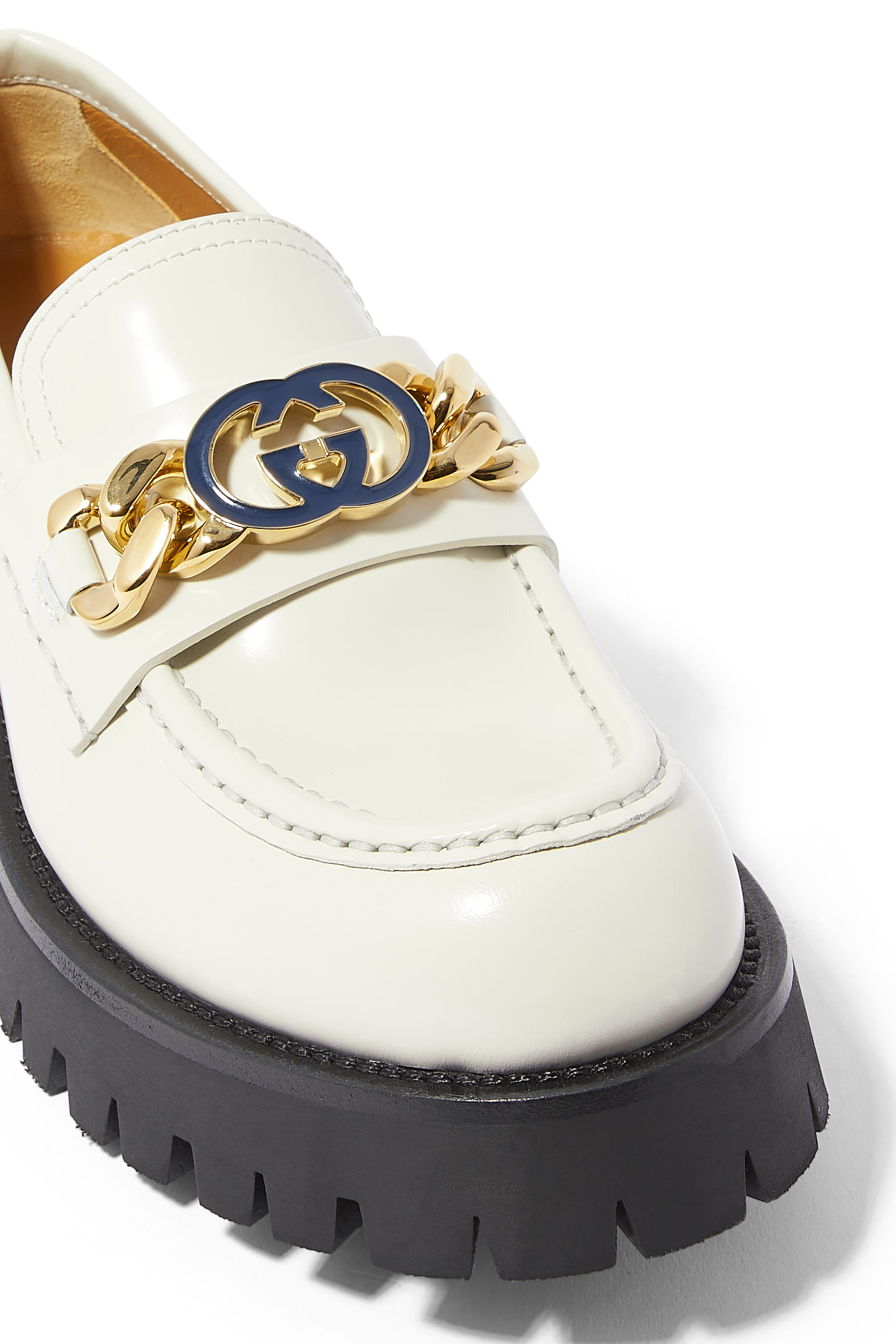 حذاء خفيف جلد بنعل سميك مجوف