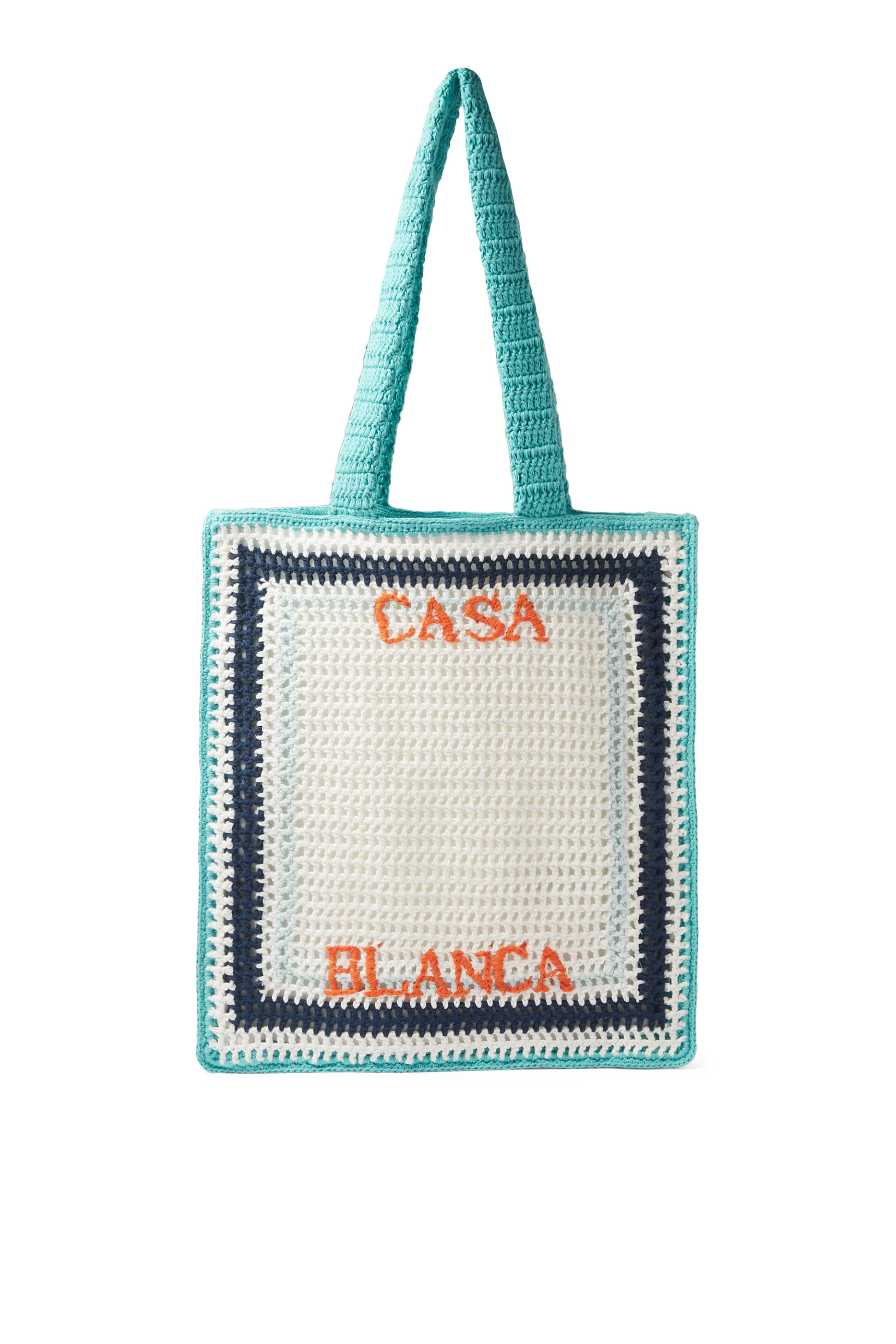 حقيبة كروشيه بخطوط