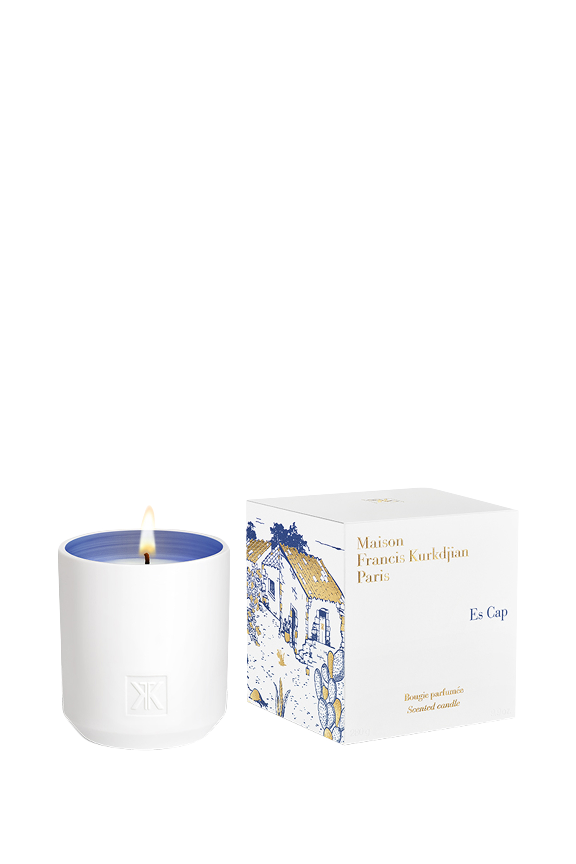 شمعة معطرة اي إس بغطاء