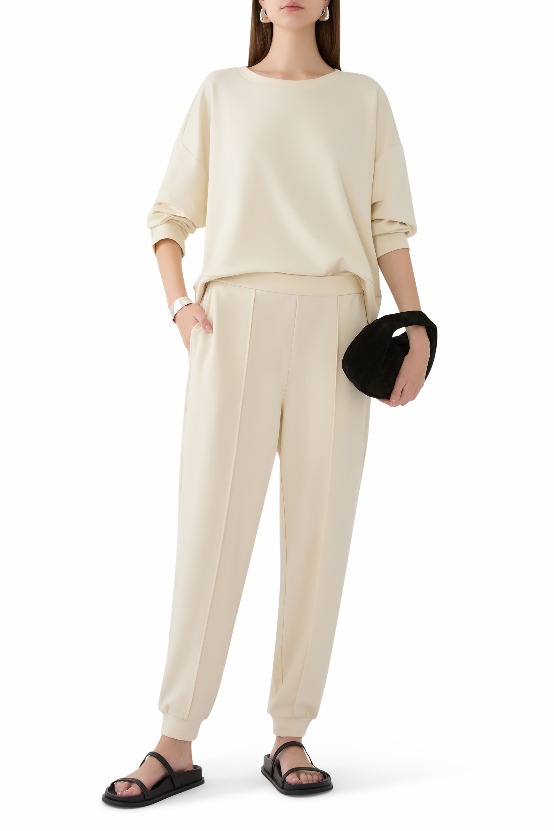 بلوزة بياقة مستديرة بونتي