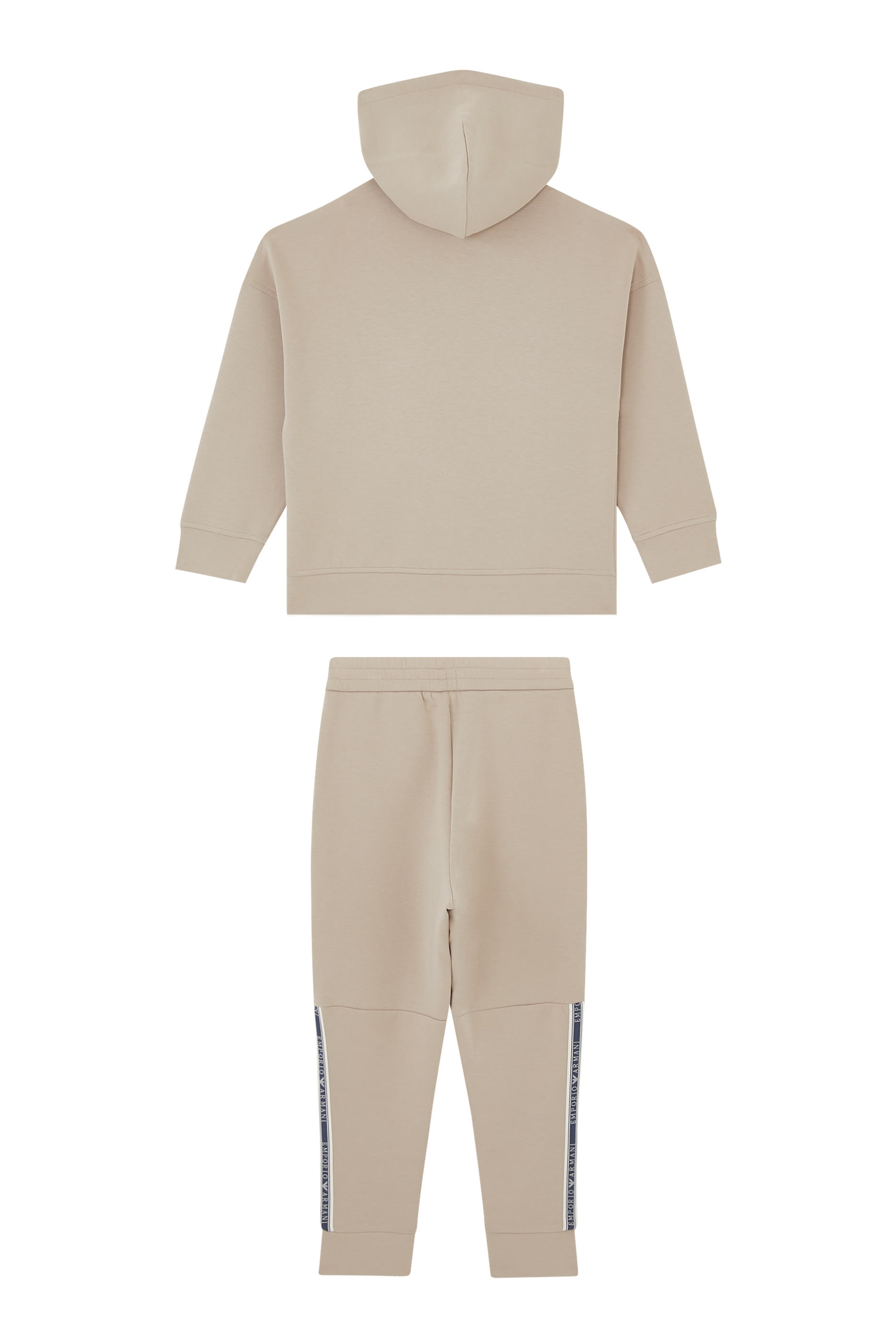 طقم بدلة رياضية بشريط بشعار الماركة للأطفال