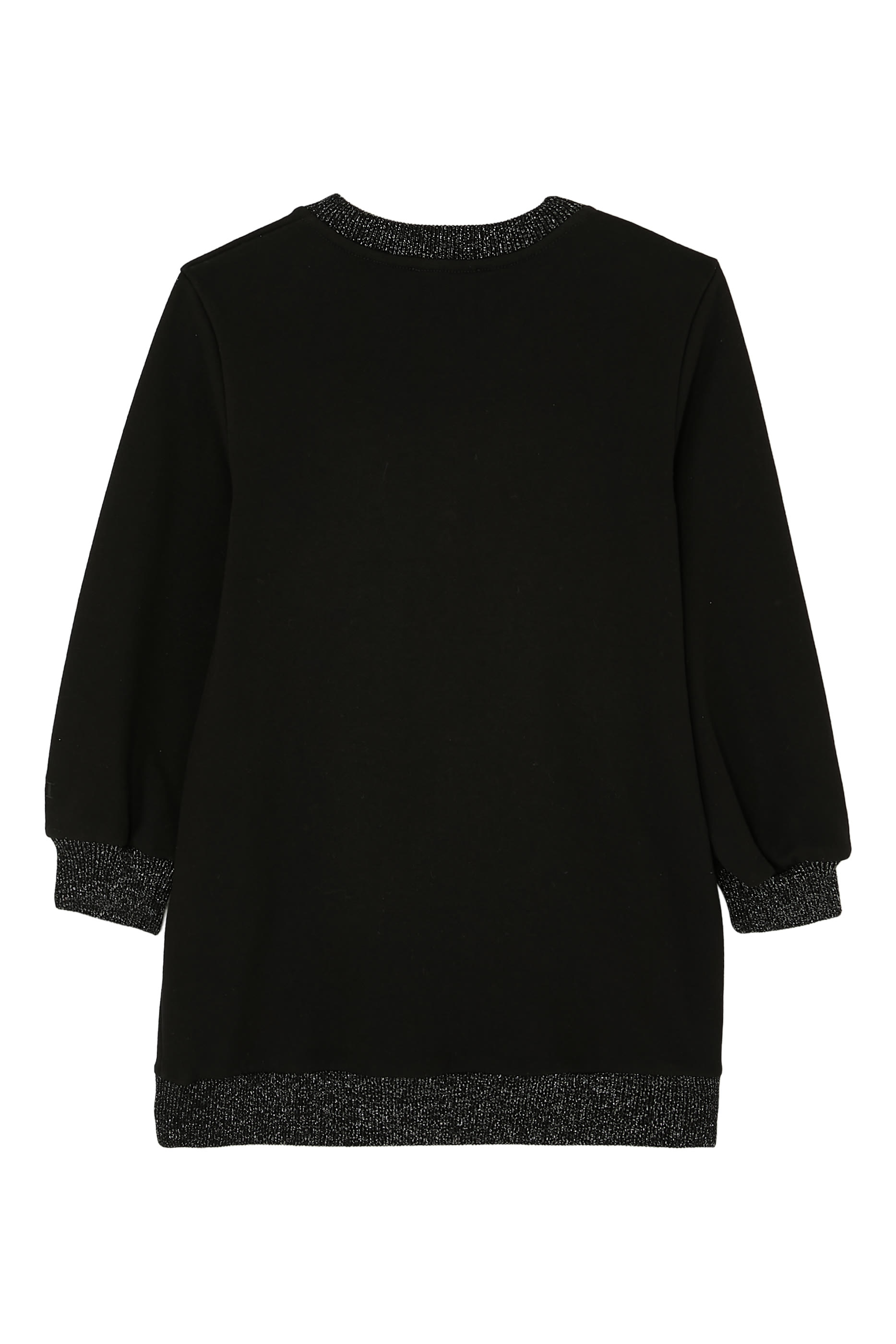 فستان بنمط كنزة بنقشة خطوط متعرجة صوف للأطفال