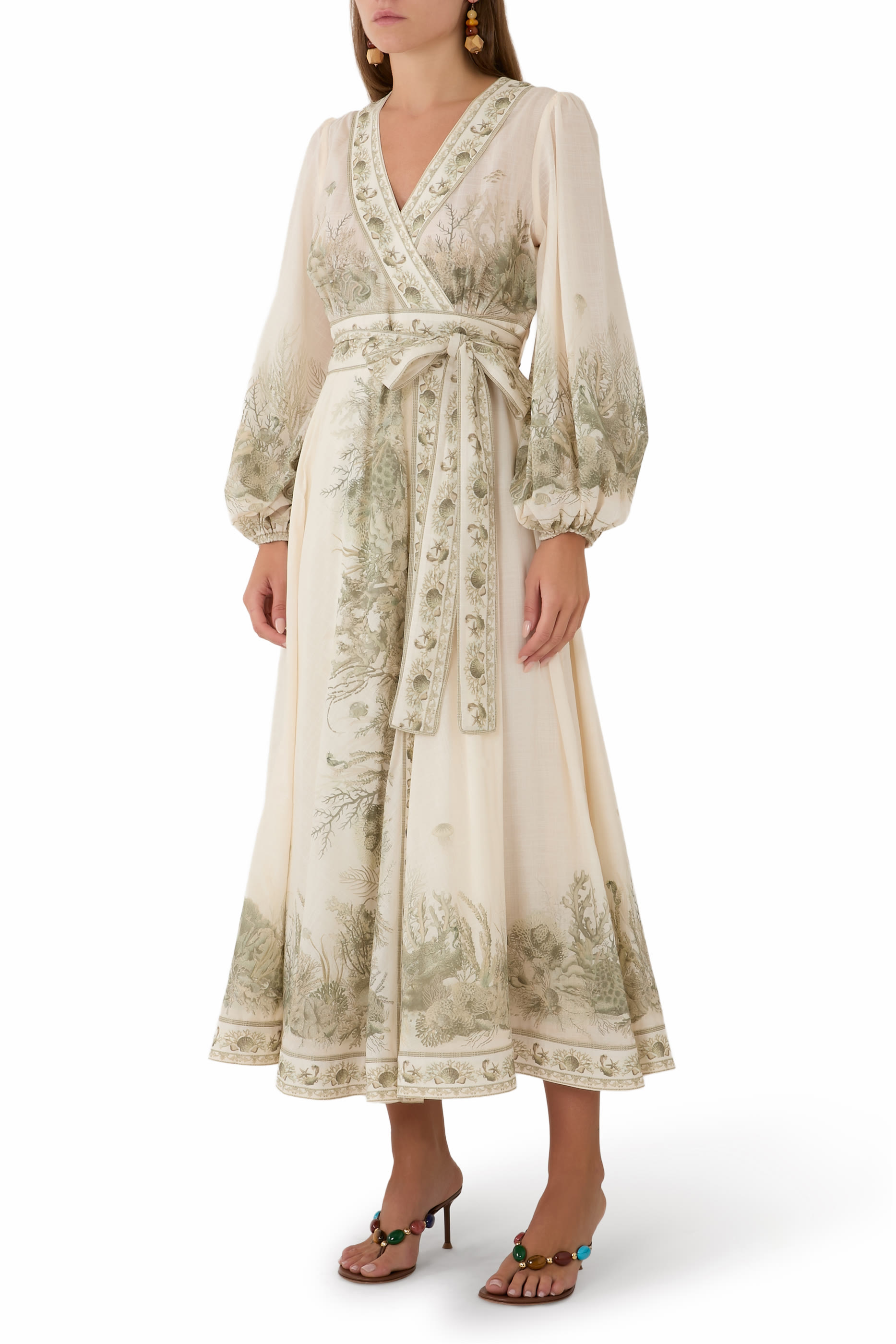 فستان واندر لاست بتصميم ملفوف متوسط الطول