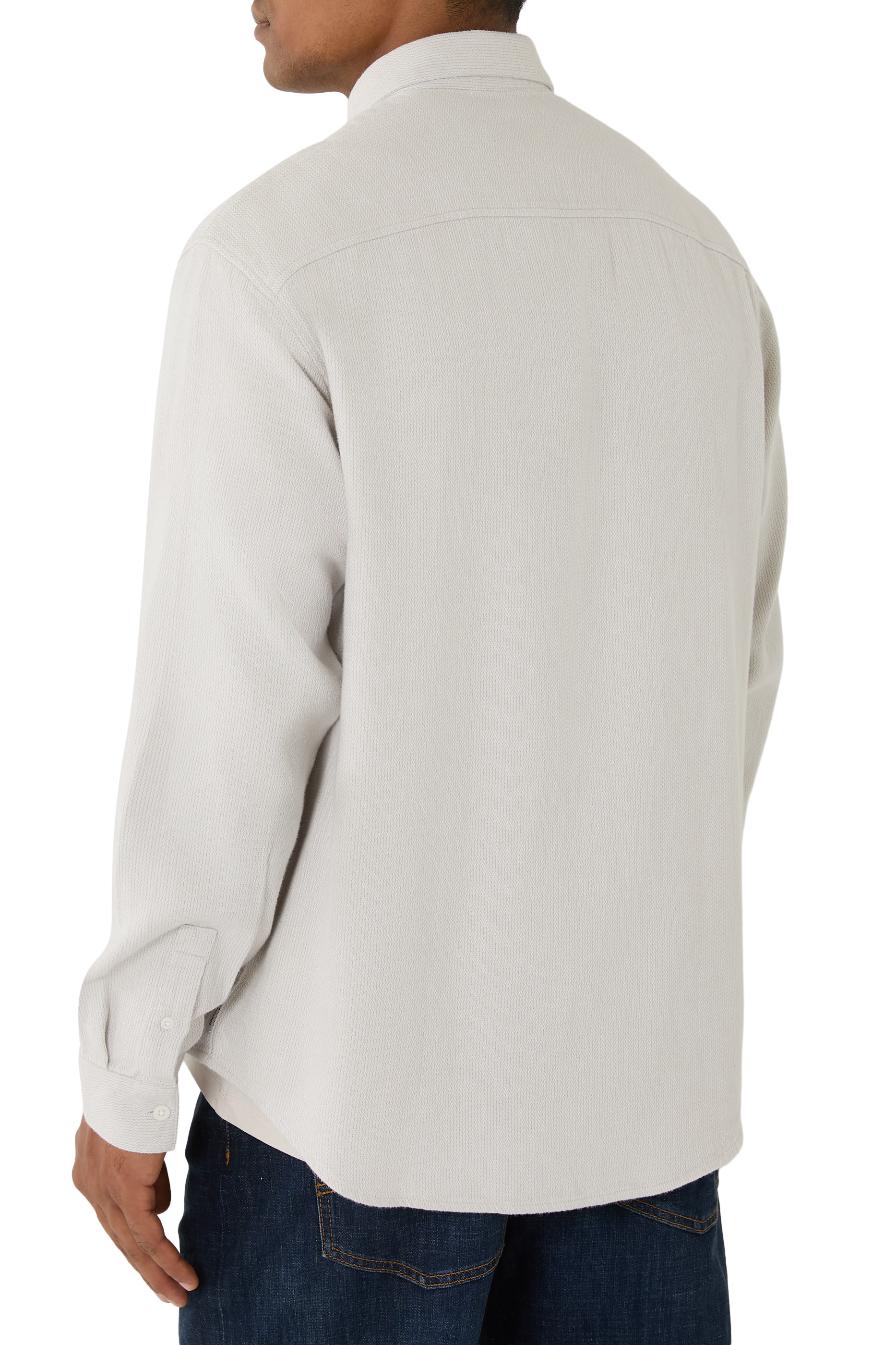 قميص بسحاب وجيوب أمامية