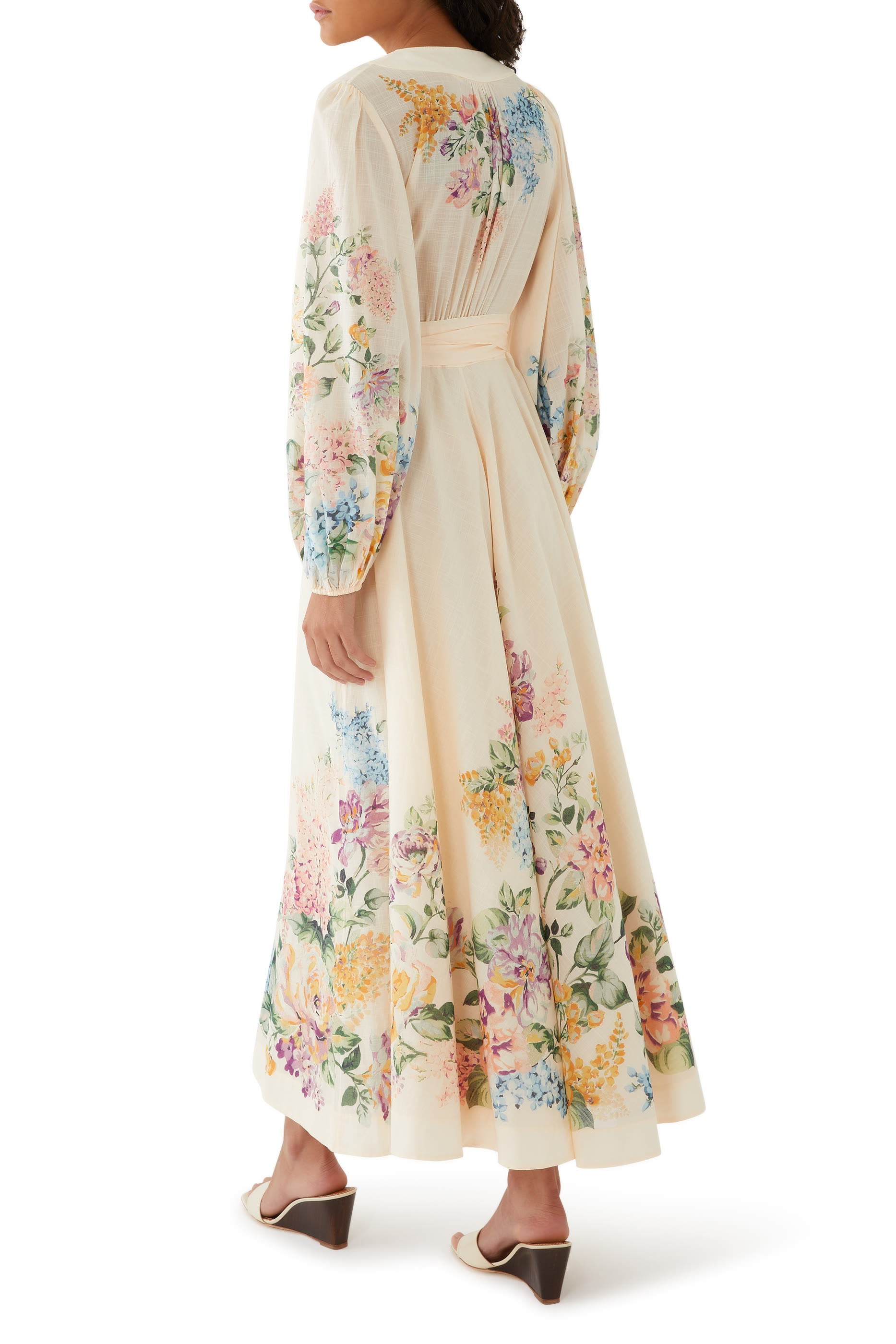 فستان هاليداي متوسط الطول بتصميم ملفوف