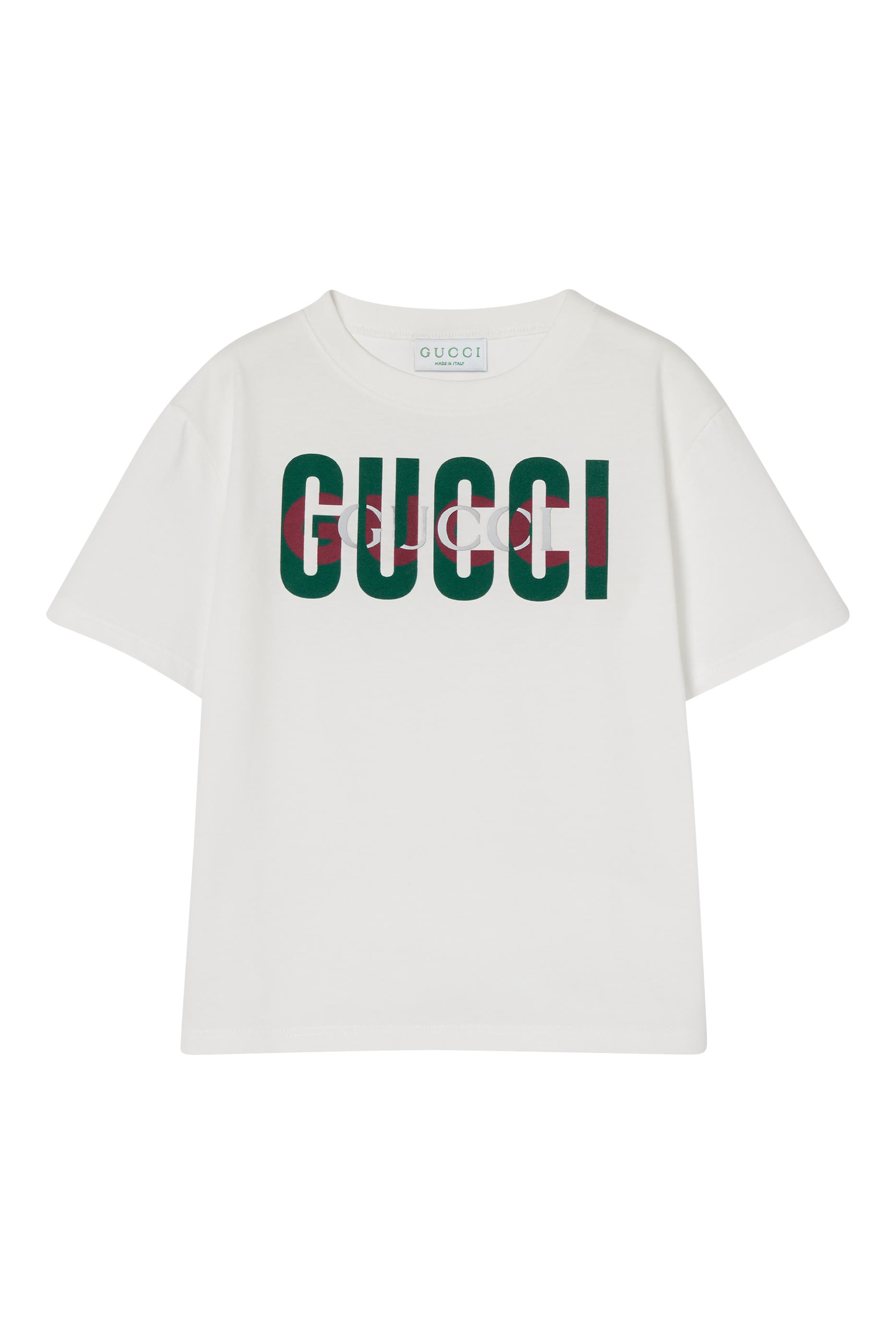 تيشيرت قطن بشعار الماركة للأطفال