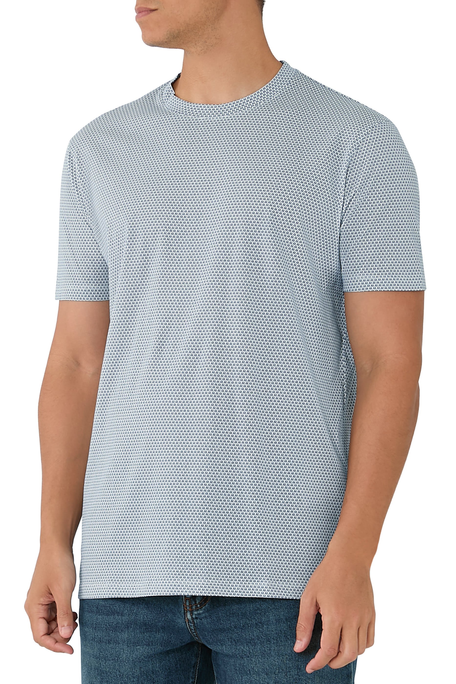 تيشيرت بنقشة حروف شعار الماركة