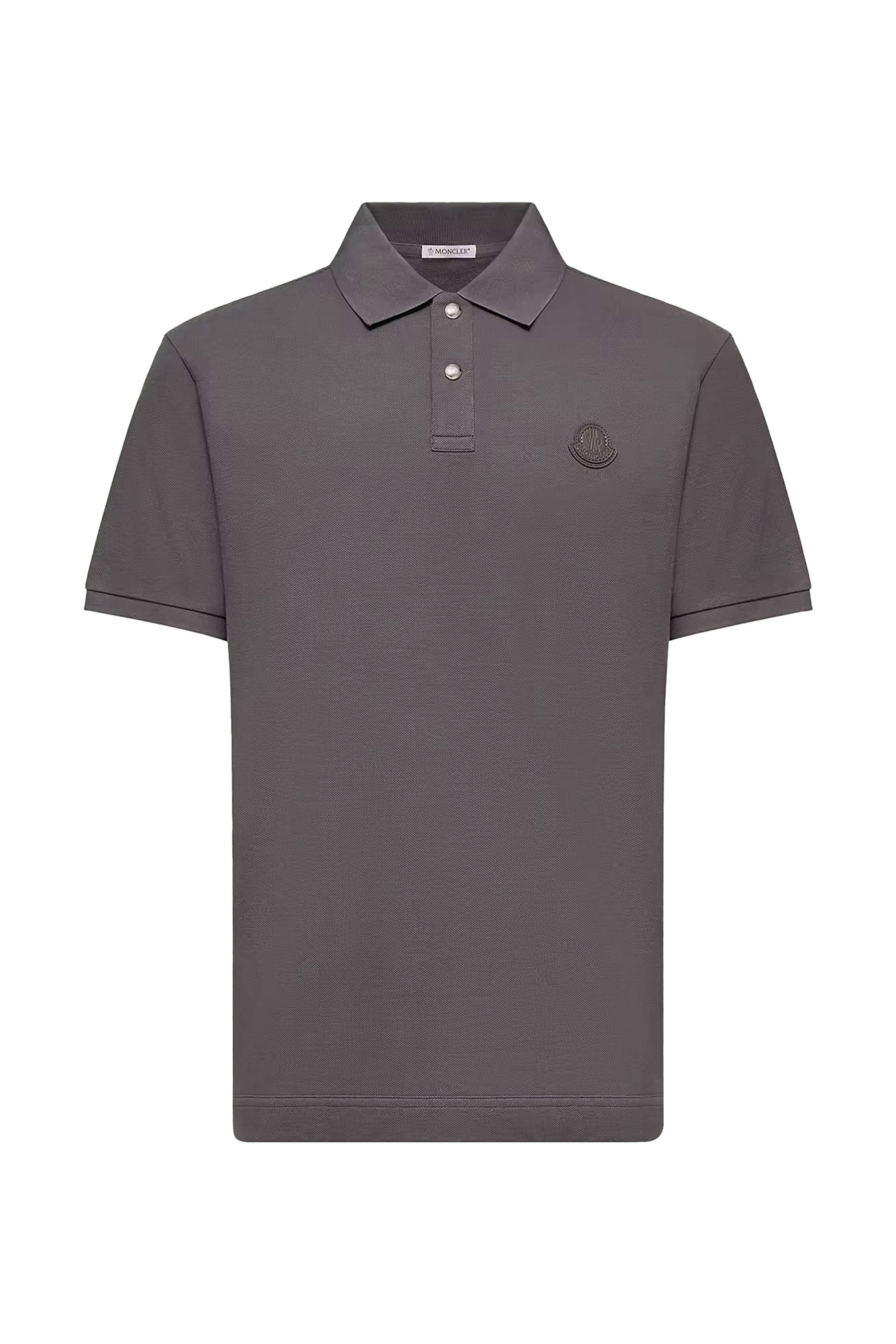 قميص بولو برقعة شعار الماركة قطن بيكيه