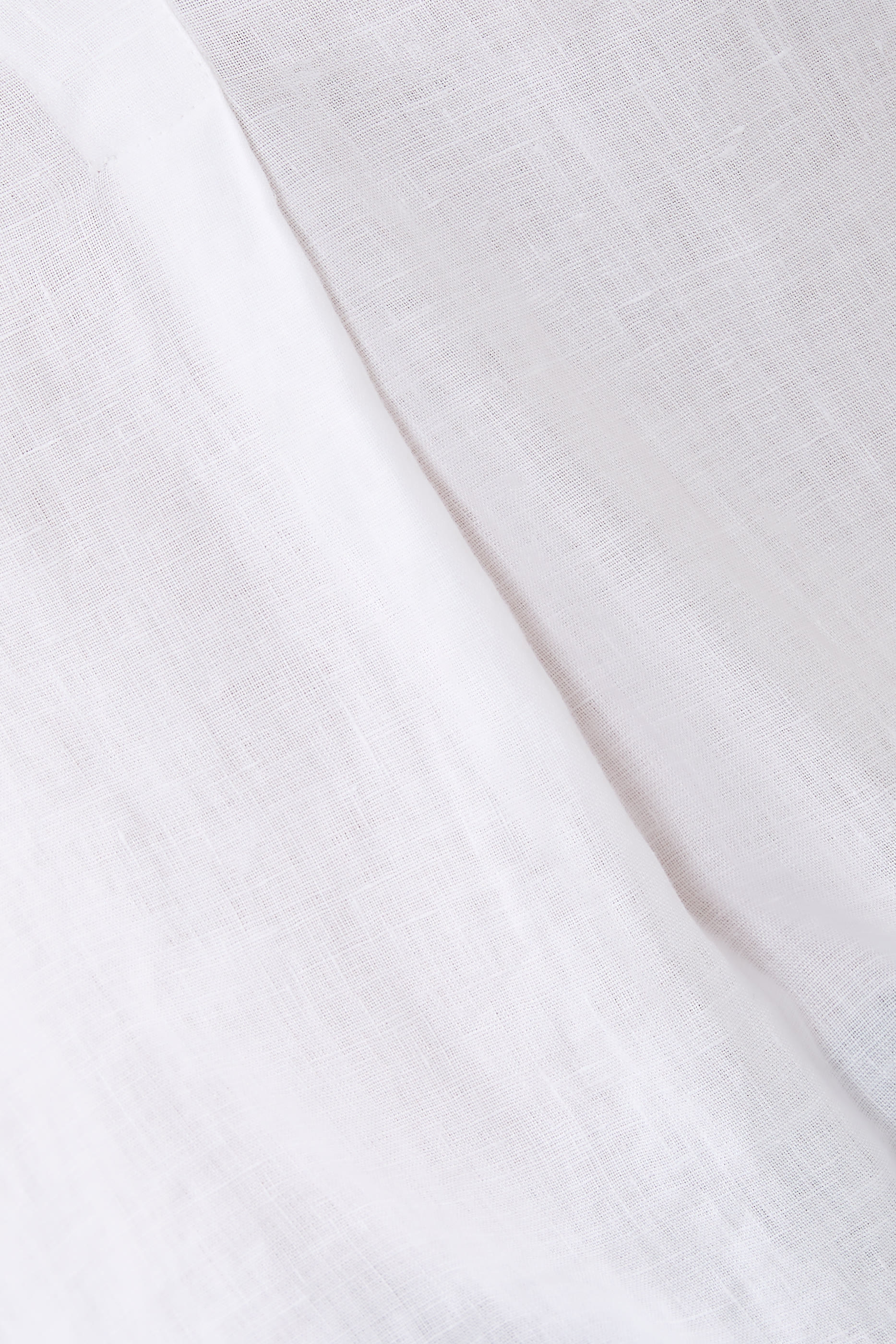 بلوزة بحافة برباط تضييق كتان