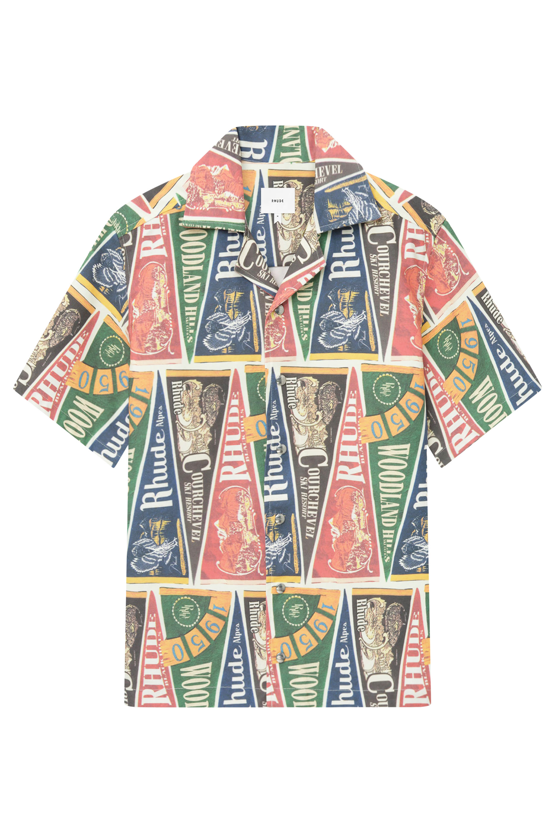 قميص بشعار جامعي وإغلاق مغناطيسي