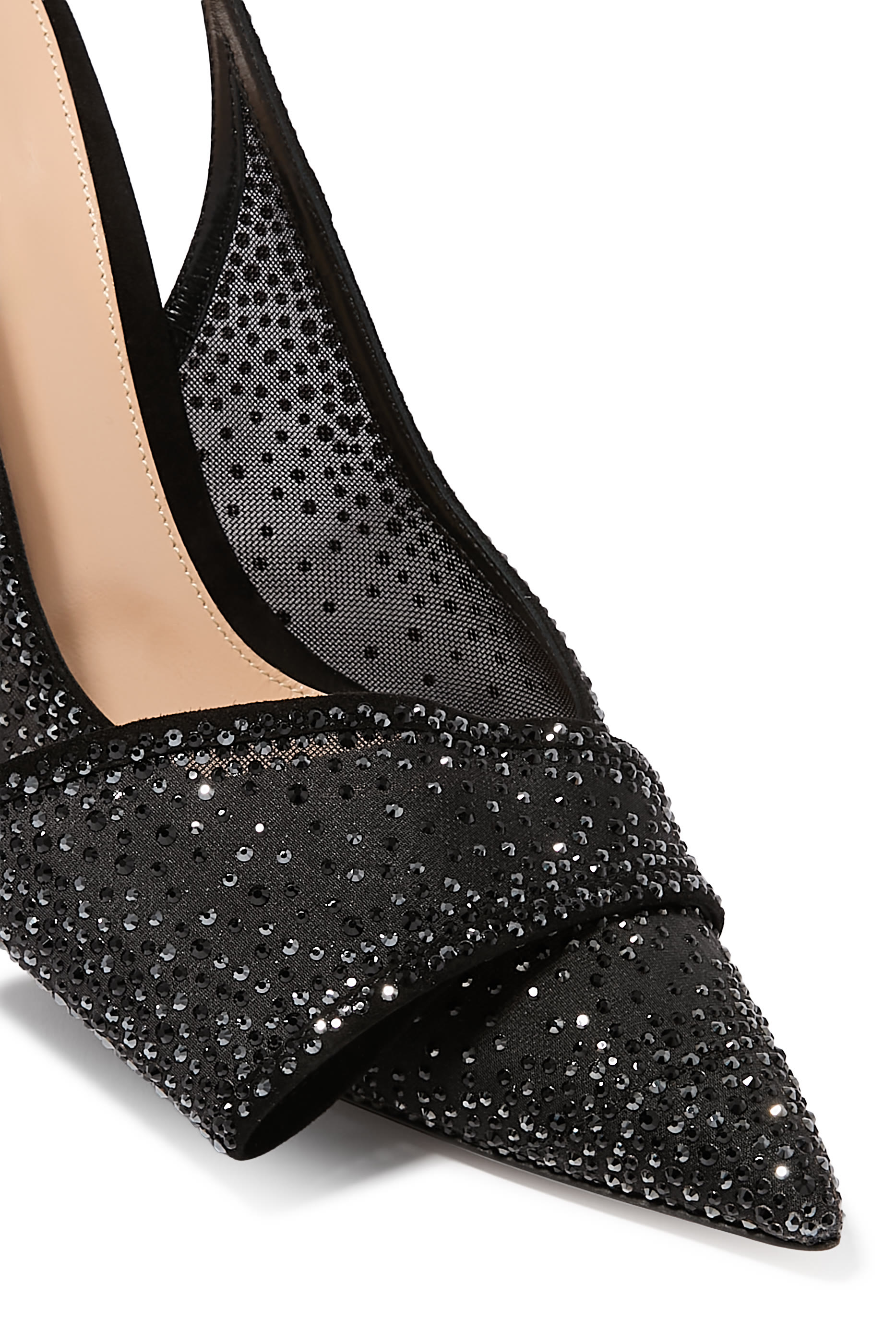 حذاء كلاسيكي 95 بسير خلفي مزين بفيونكة أورغانزا شمواه