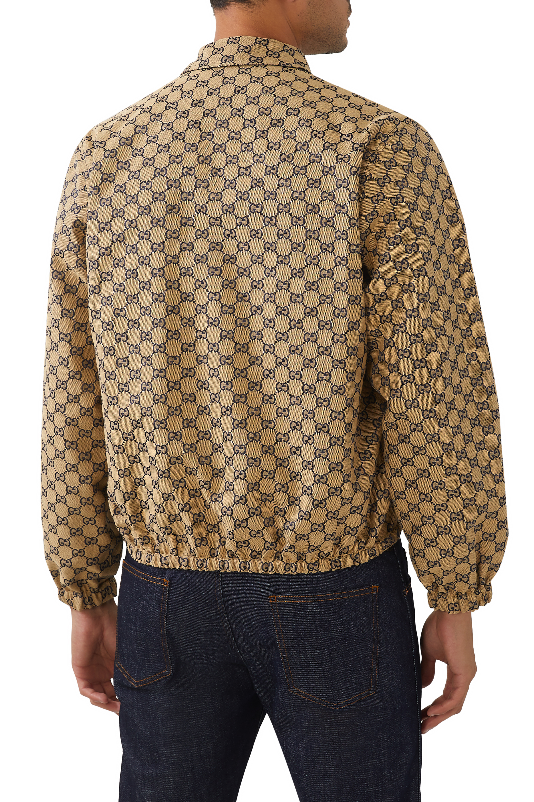 جاكيت بوليستر بوجين وشعار حرفي GG