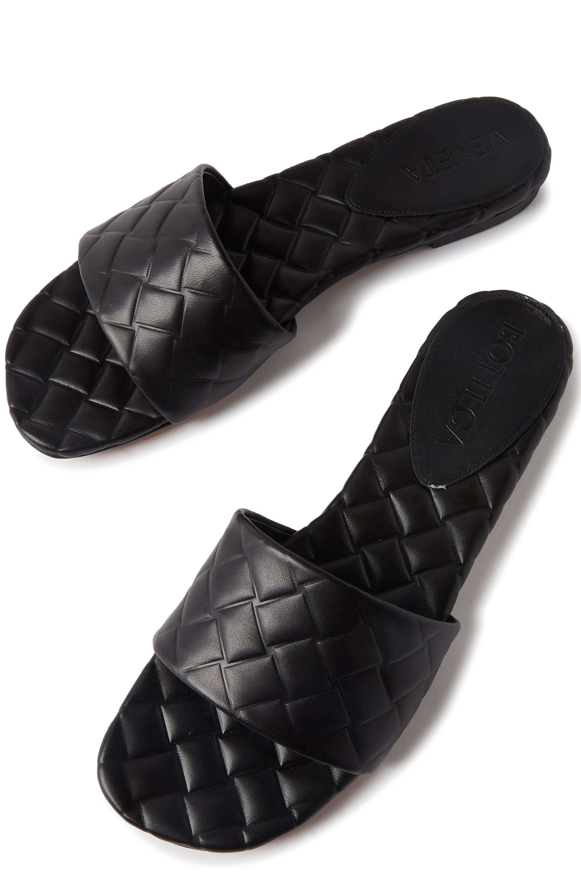 حذاء ايمي مفتوح من الخلف بكعب مسطح جلد