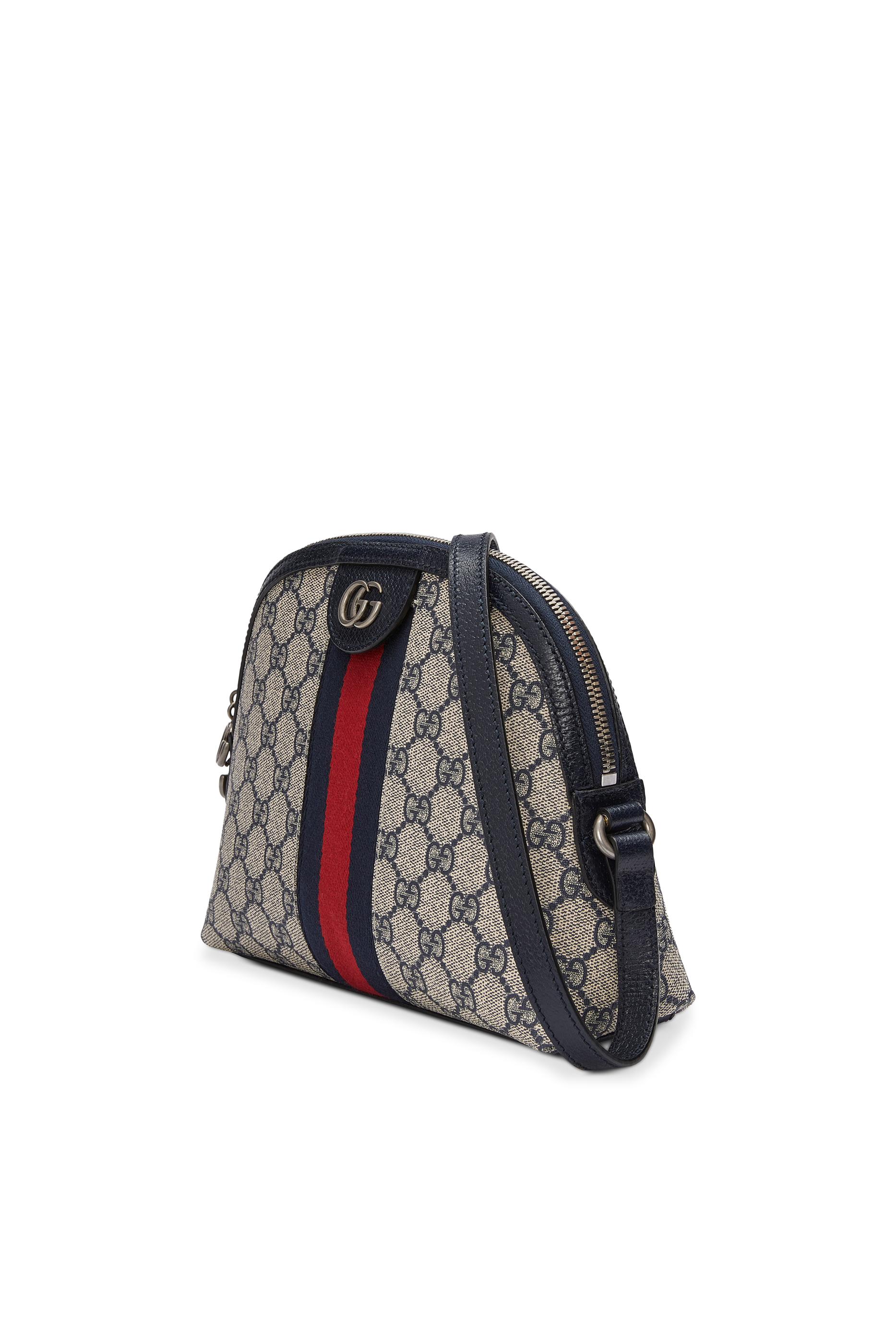 حقيبة كتف أوفيديا صغيرة بنقشة حرفي شعار الماركة