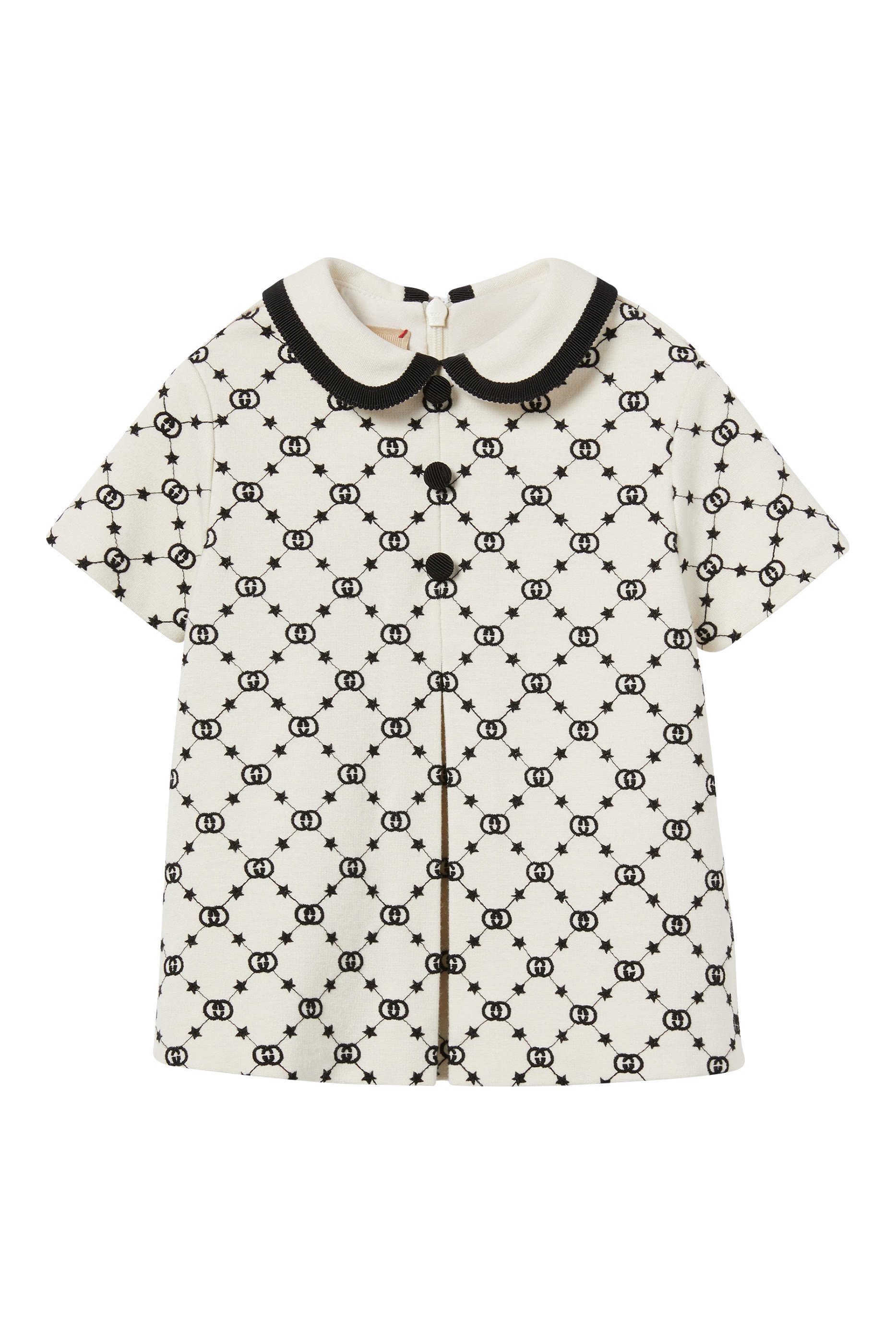 فستان جيرسيه بتطريز شعار الماركة