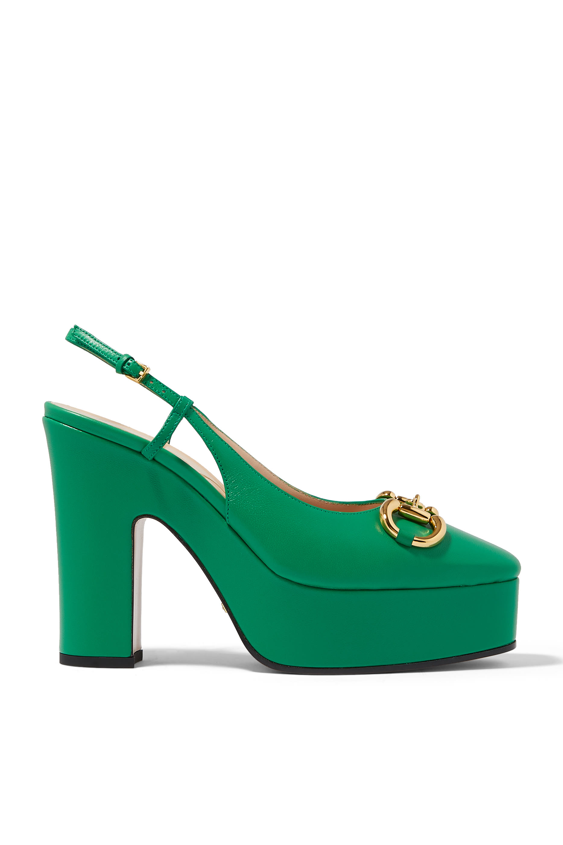 حذاء بايبي كلاسيكي بنعل سميك وكعب 120 مم