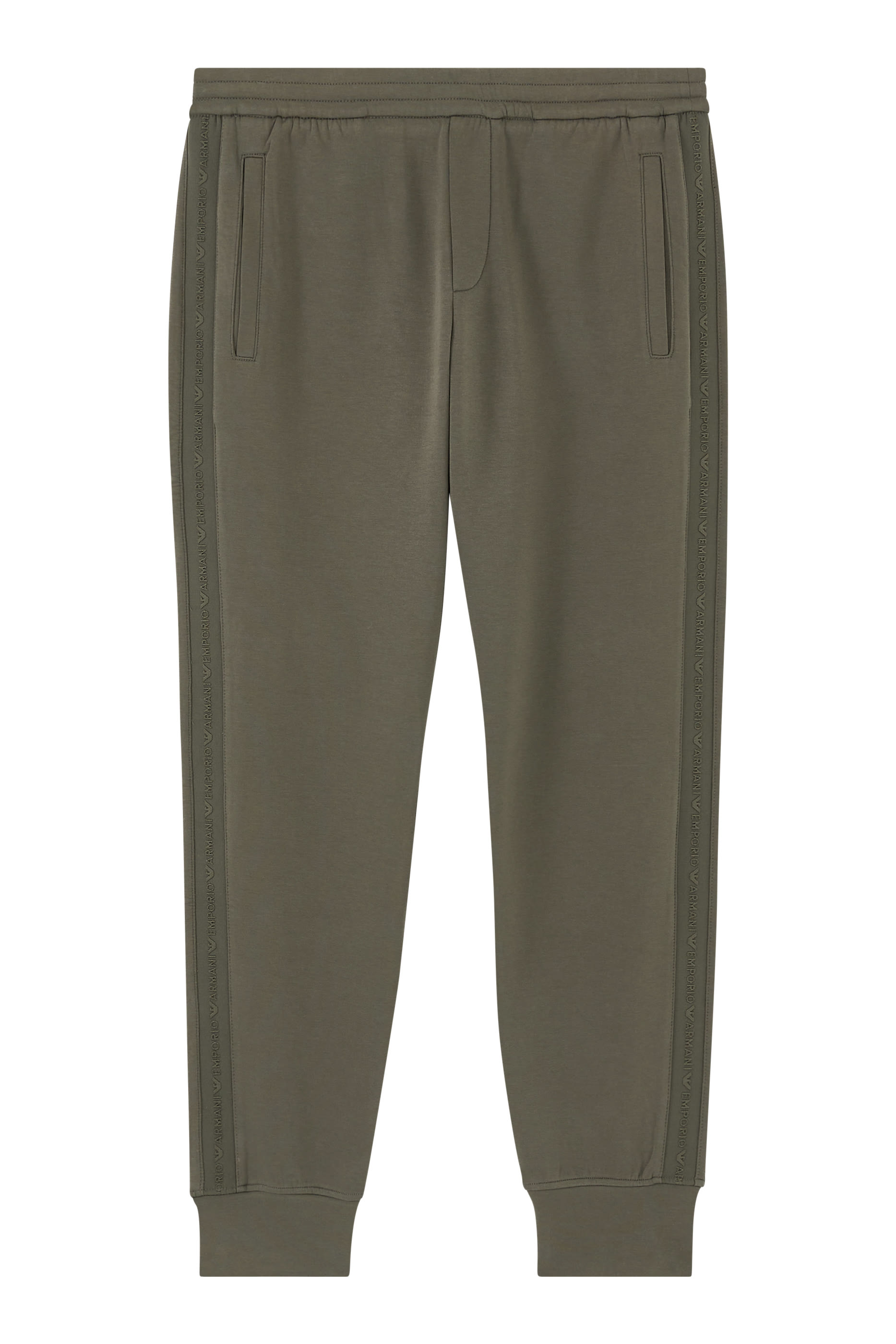 بنطال رياضي بشريط بشعار الماركة