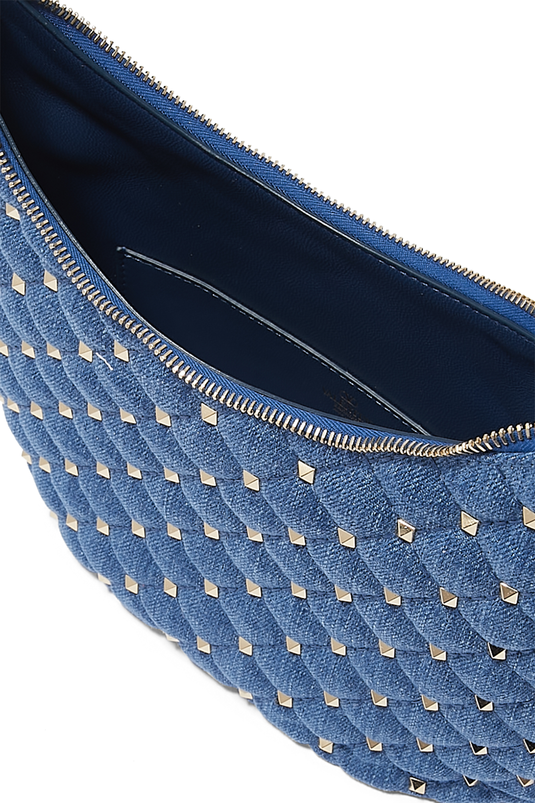 حقيبة هوبو صغيرة بحلي هرمية