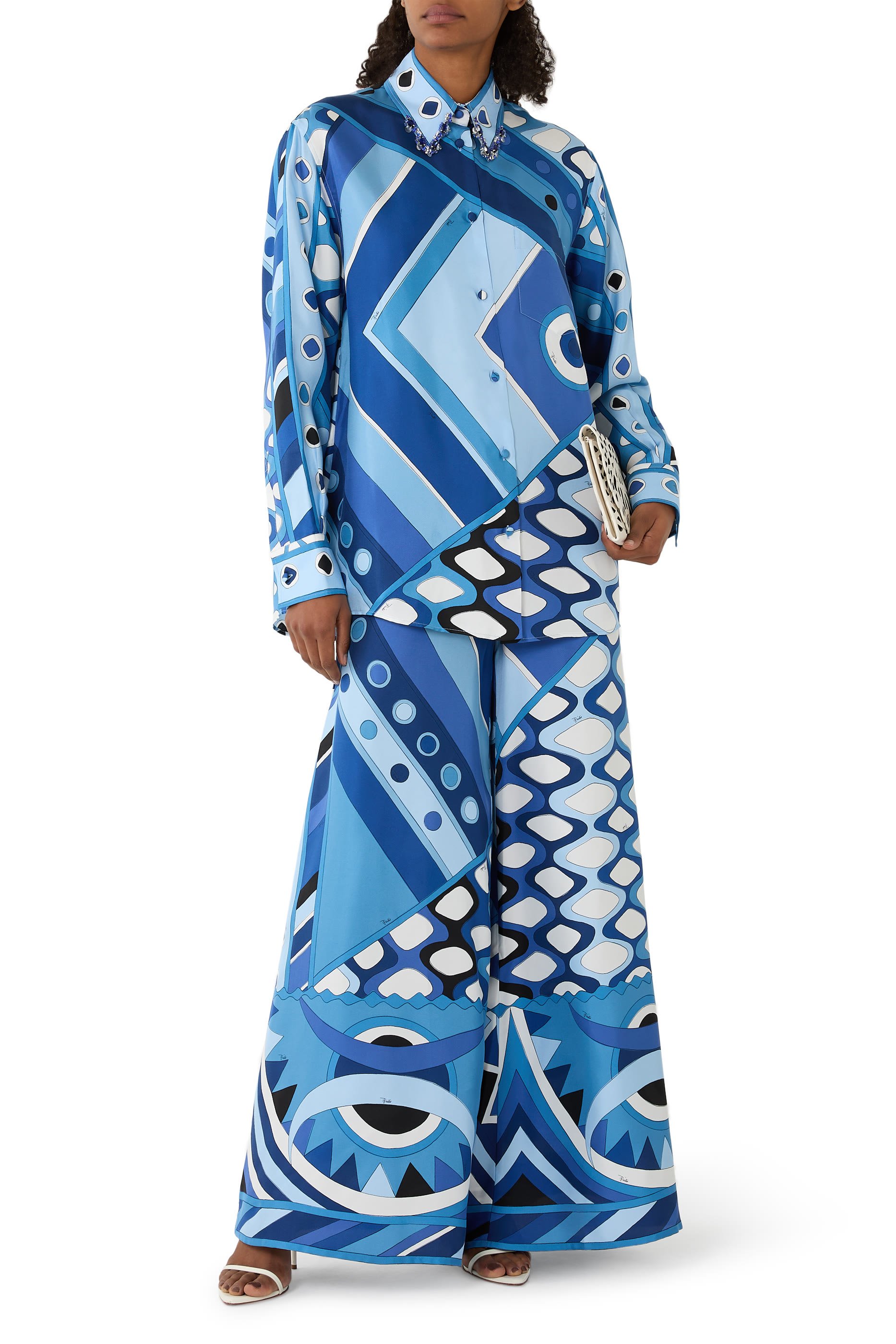 قميص بطبعة فيفارا حرير تويل