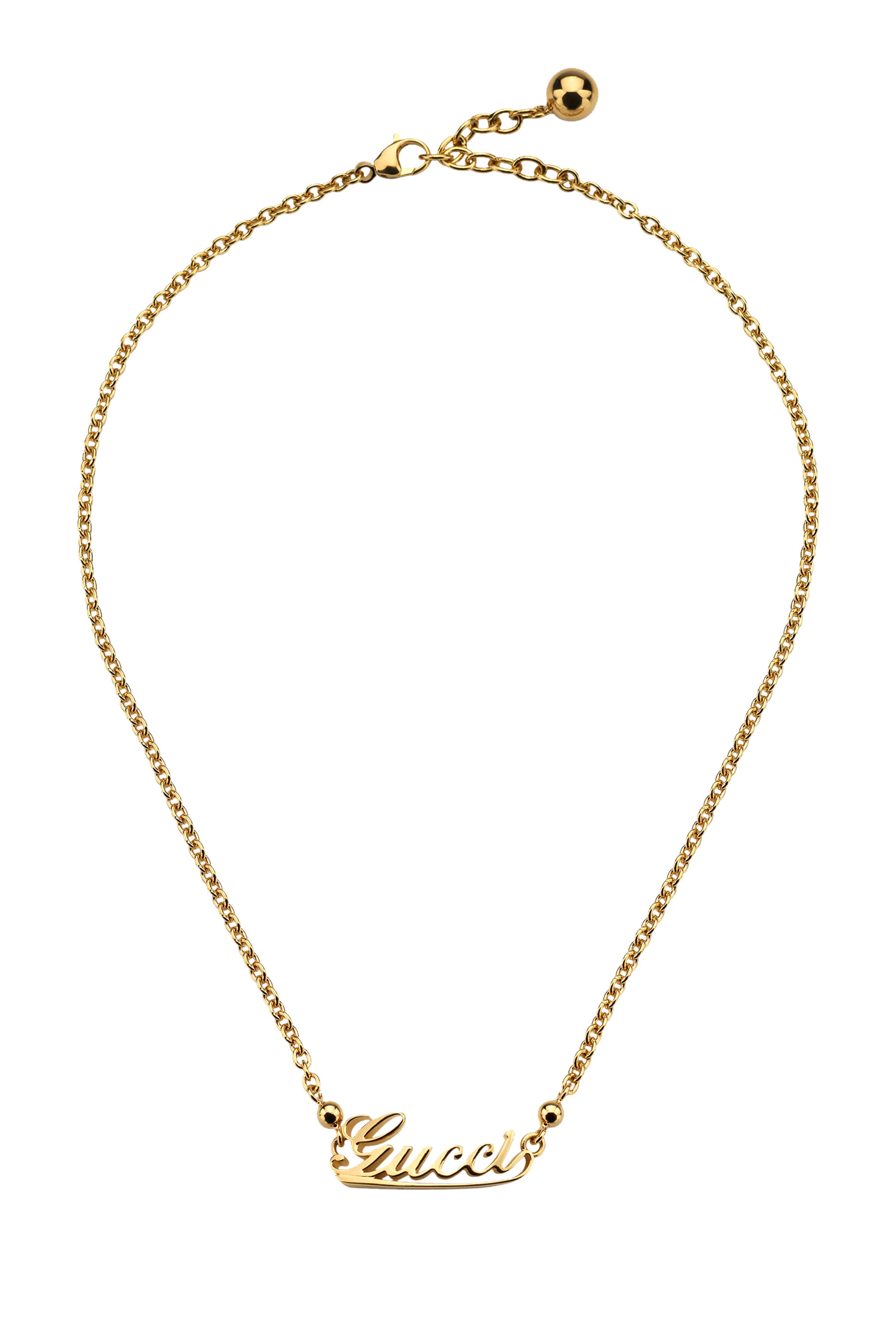 قلادة بدلاية بتصميم حروف شعار الماركة