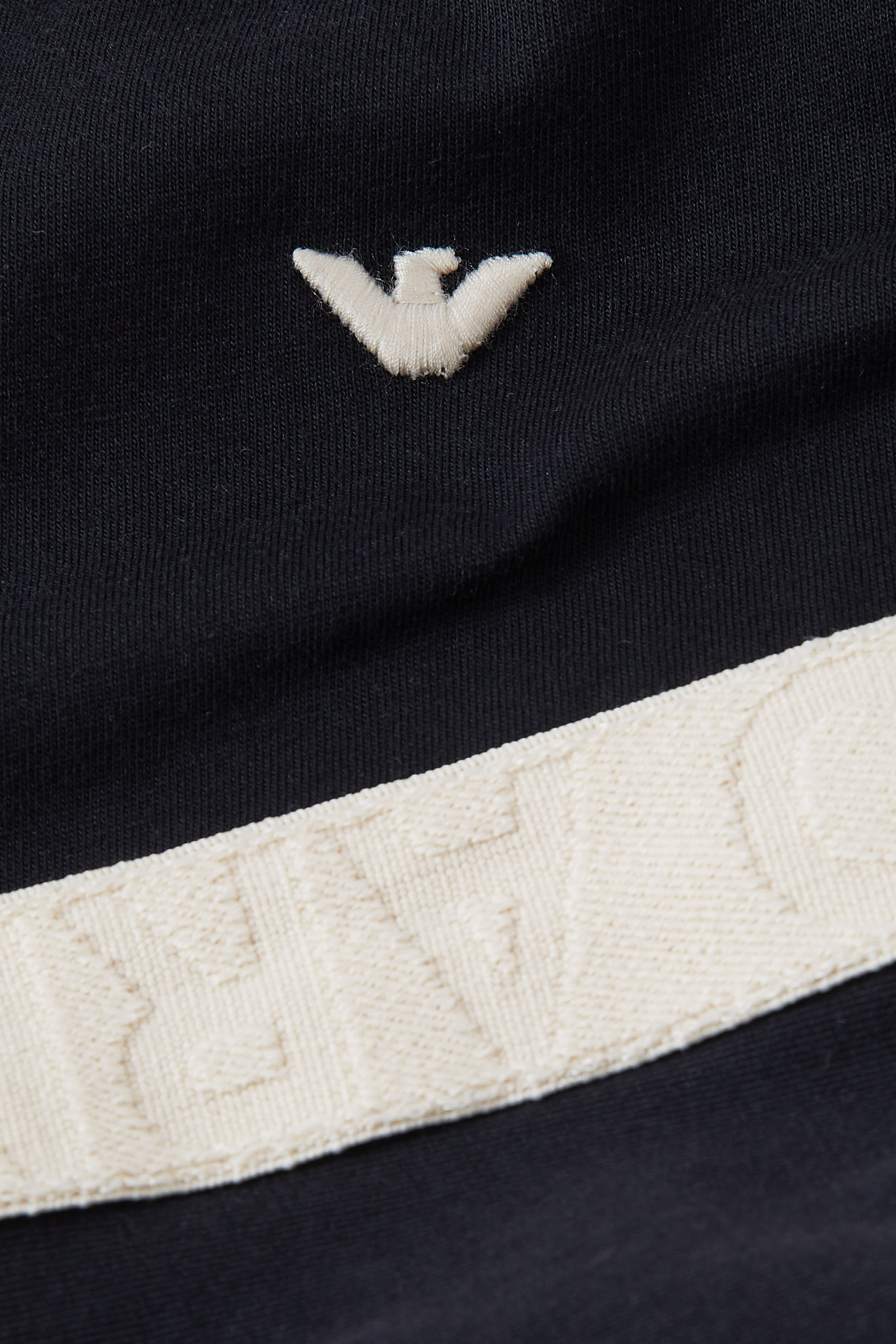 تيشيرت مطرز بشعار الماركة بحجم صغير قطن للأطفال