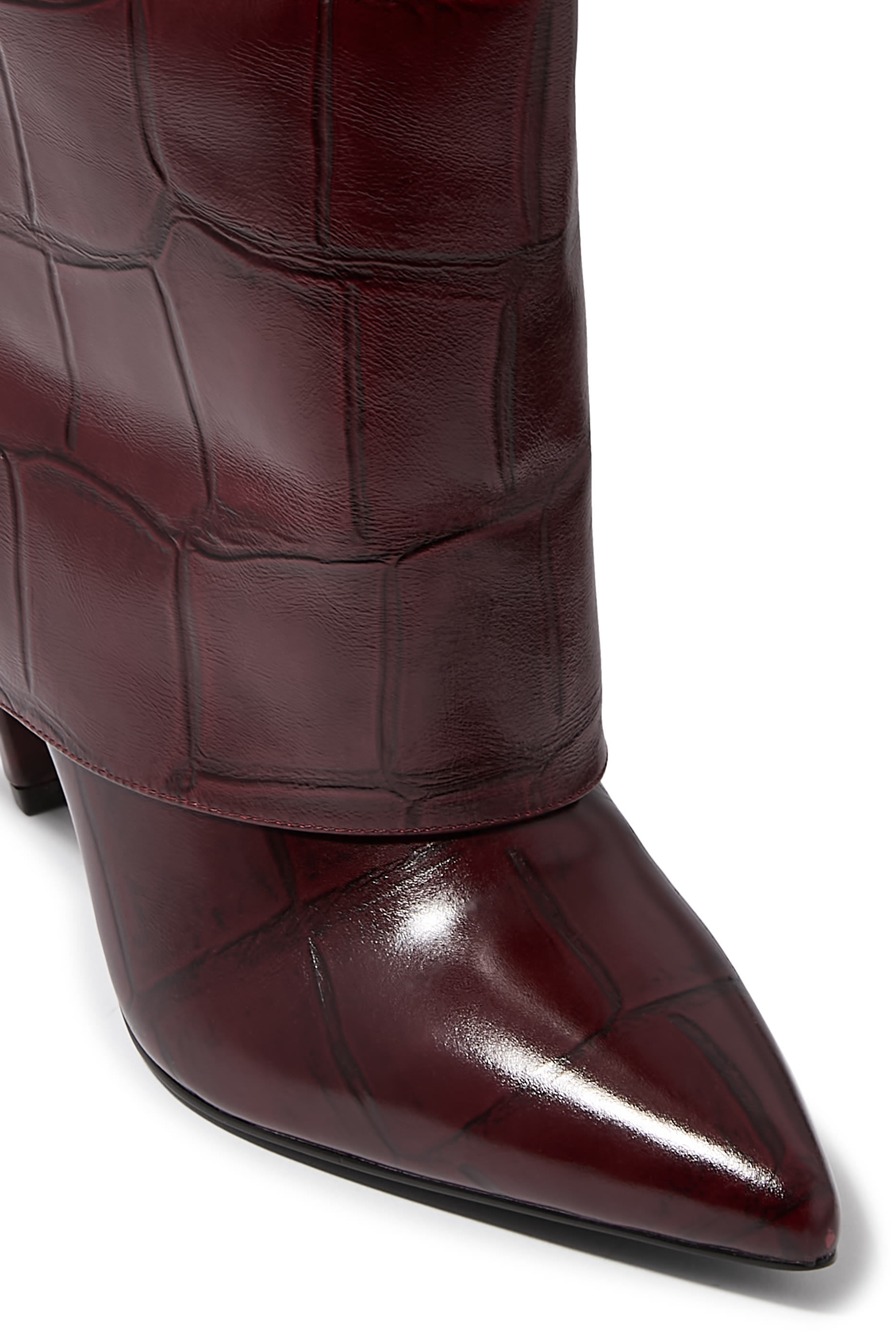 حذاء  بوت طويل 100 بتصميم قابل للطي