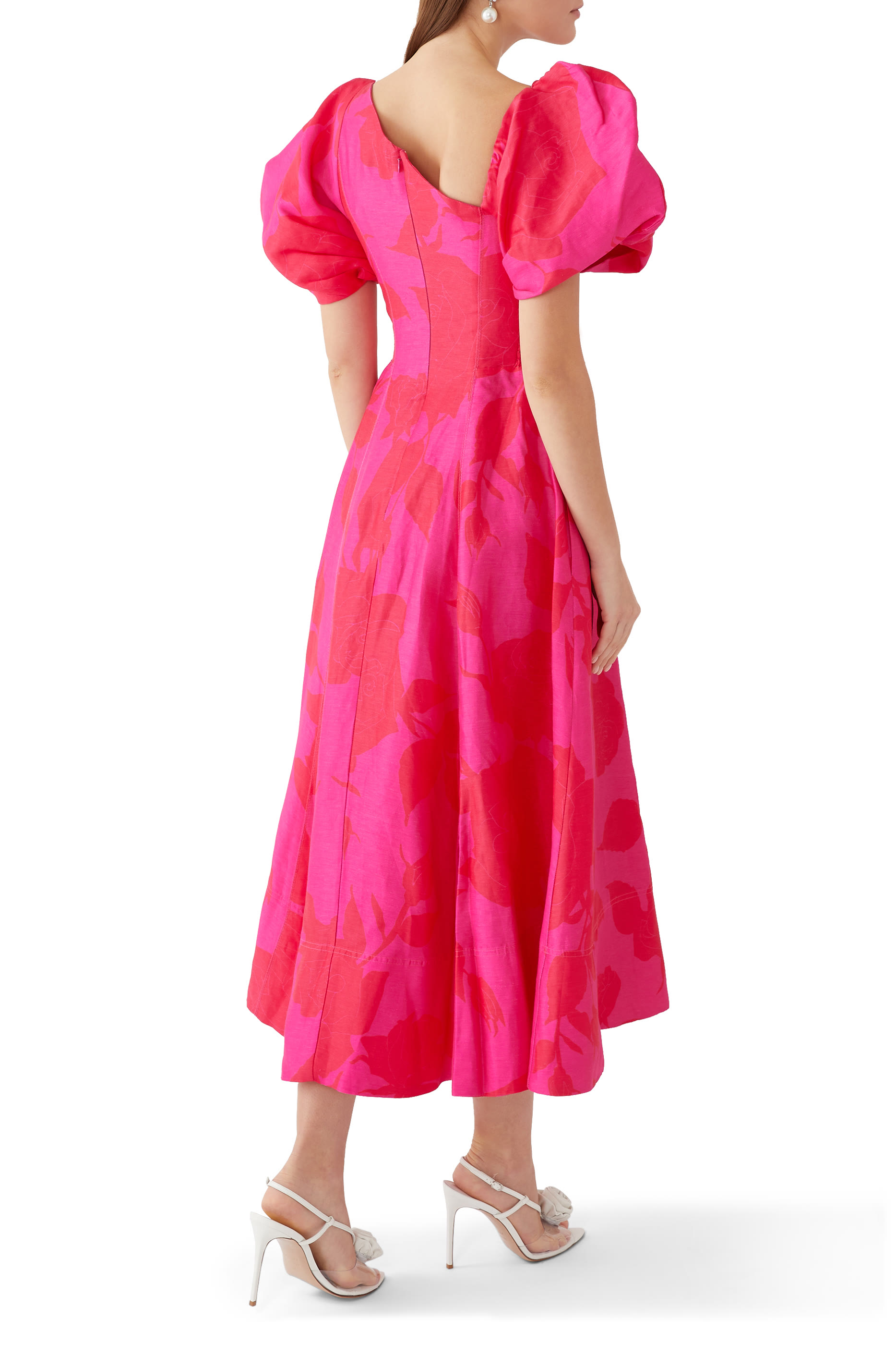 Arista Tulip Sleeve Midi Dress