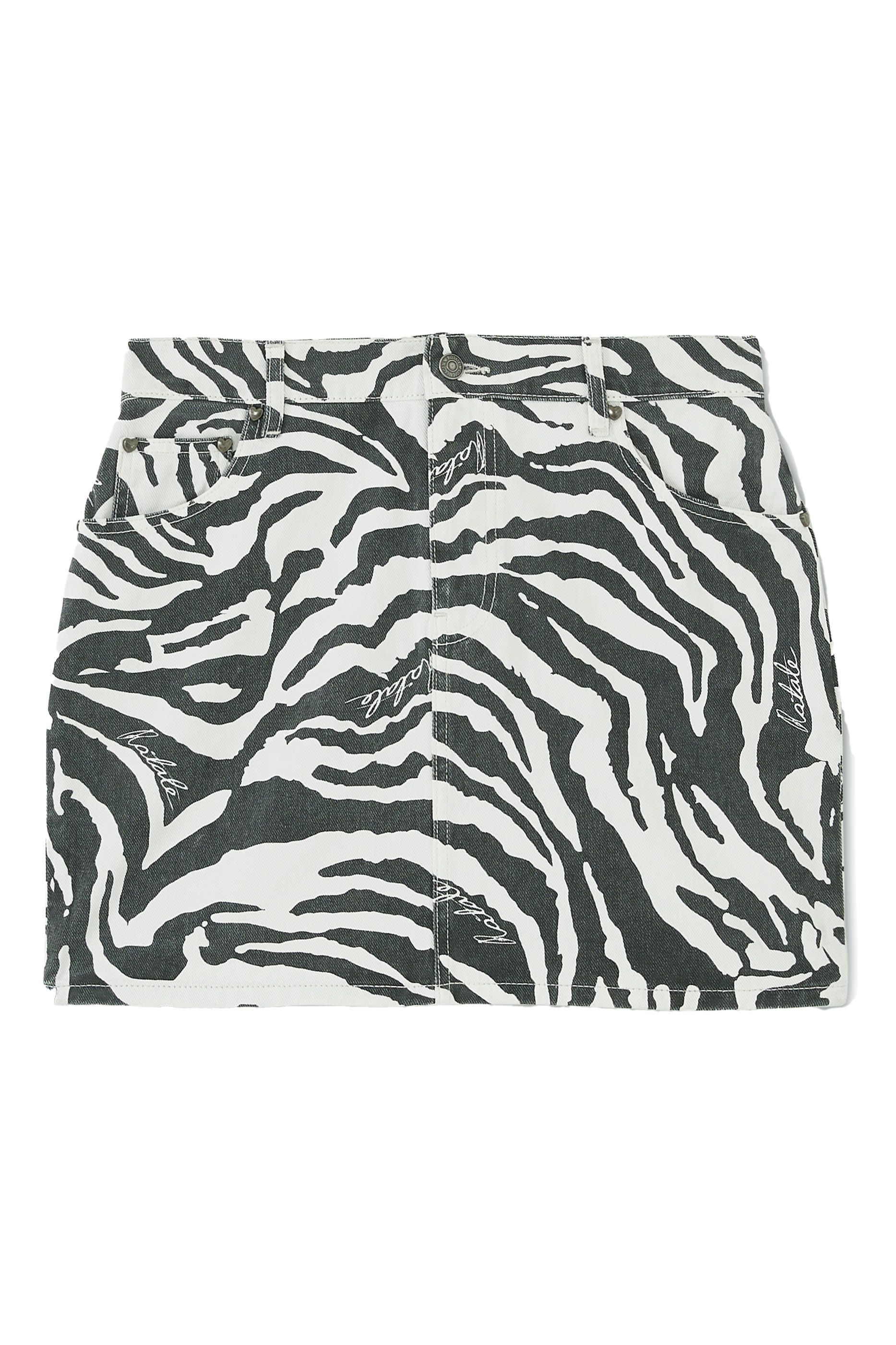 تنورة دنيم بنقشة