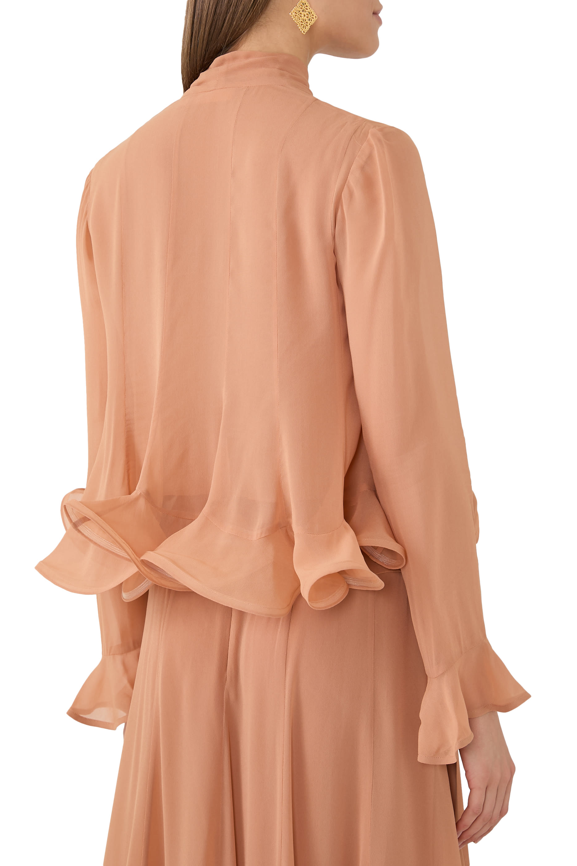 بلوزة ريانون واسعة