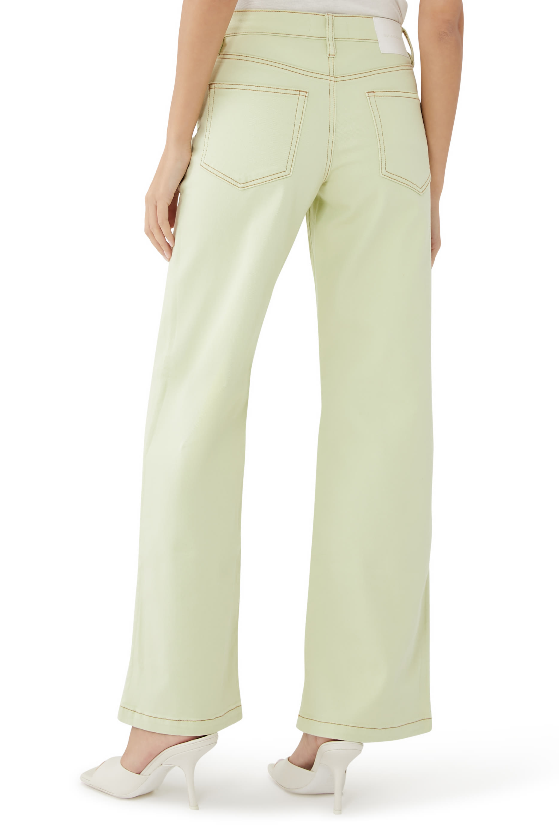 بنطال جينز ميا بقصة ساق واسعة