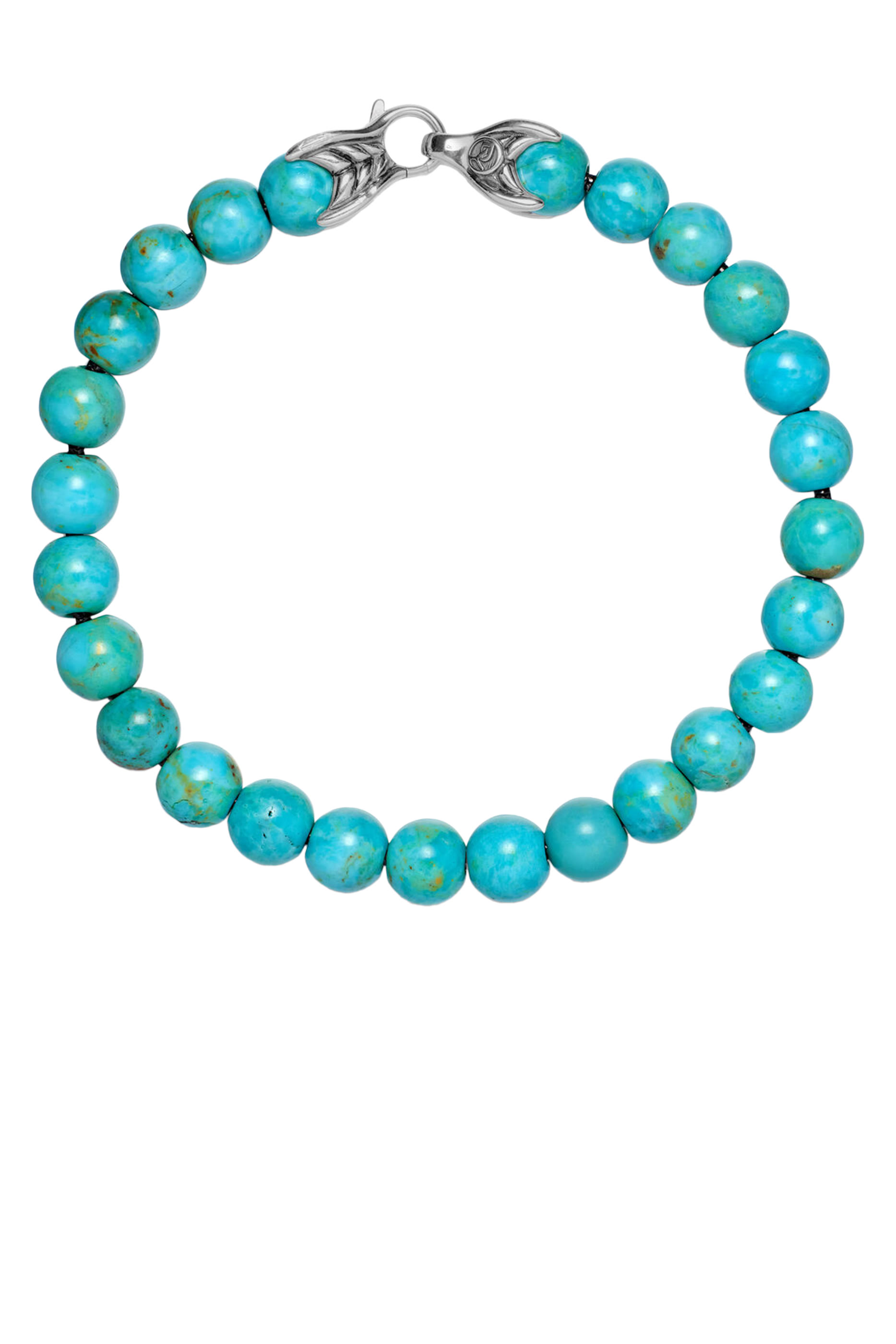 سوار خرز بتصميم مسبحة، فضة إسترلينية