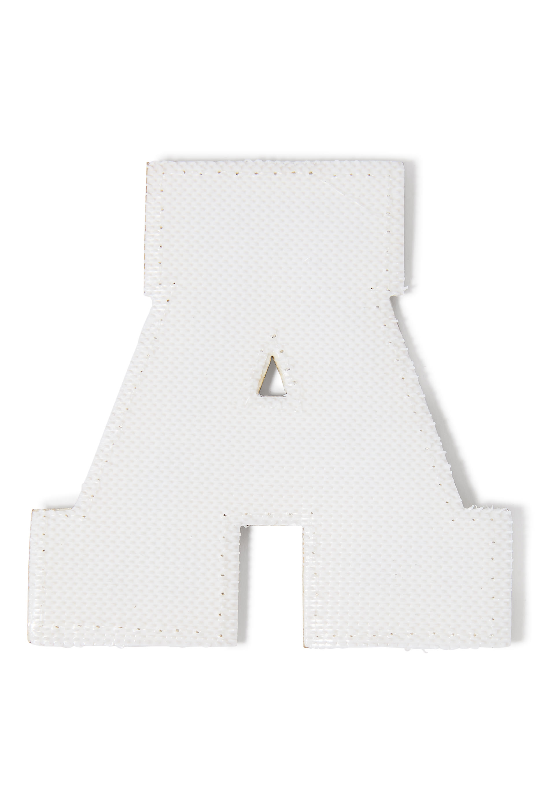 رقعة بتصميم حرف A شينيل لامع للأطفال