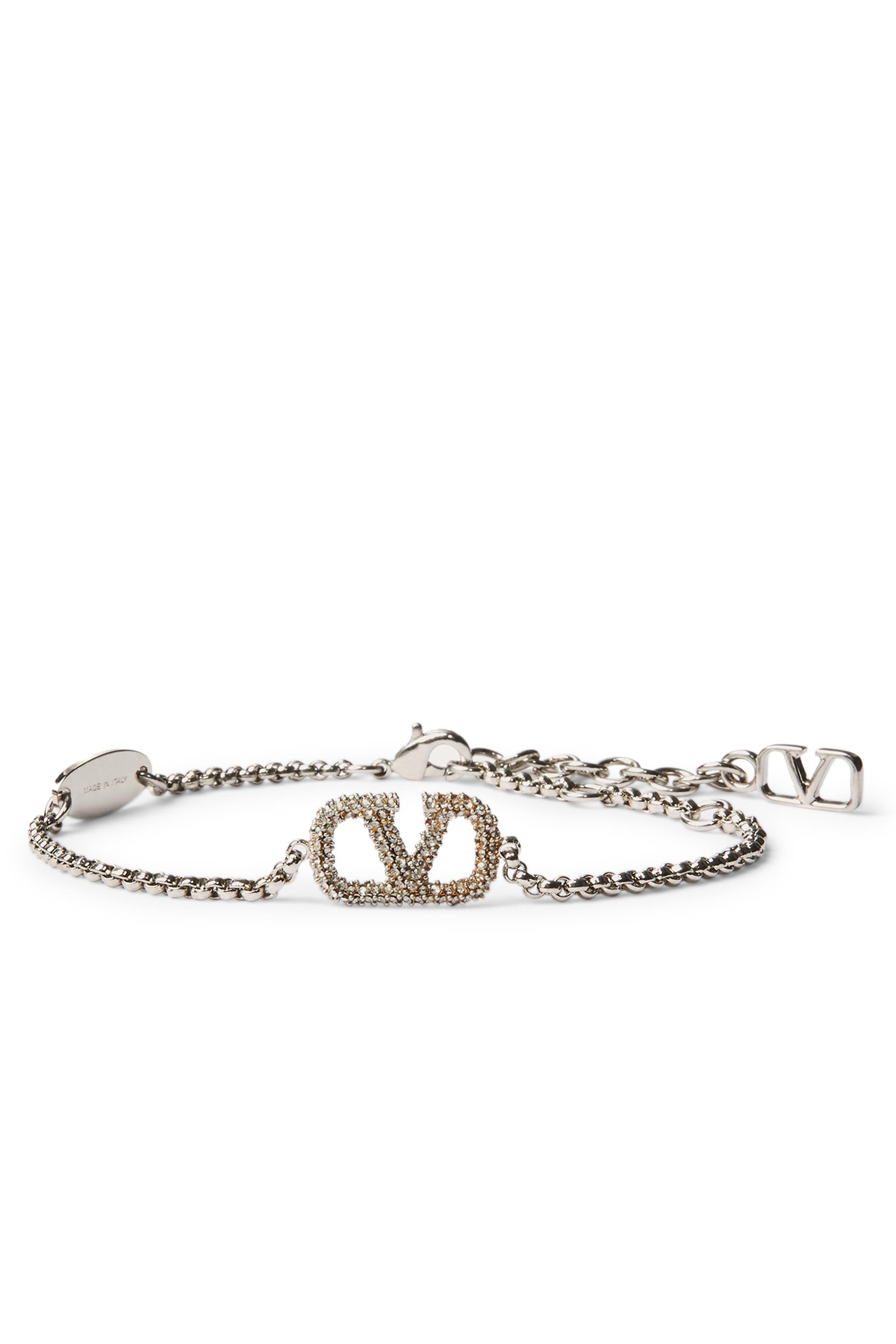  VLogo Signature Strass Bracelet, Metal & Swarovski&reg; Crystals