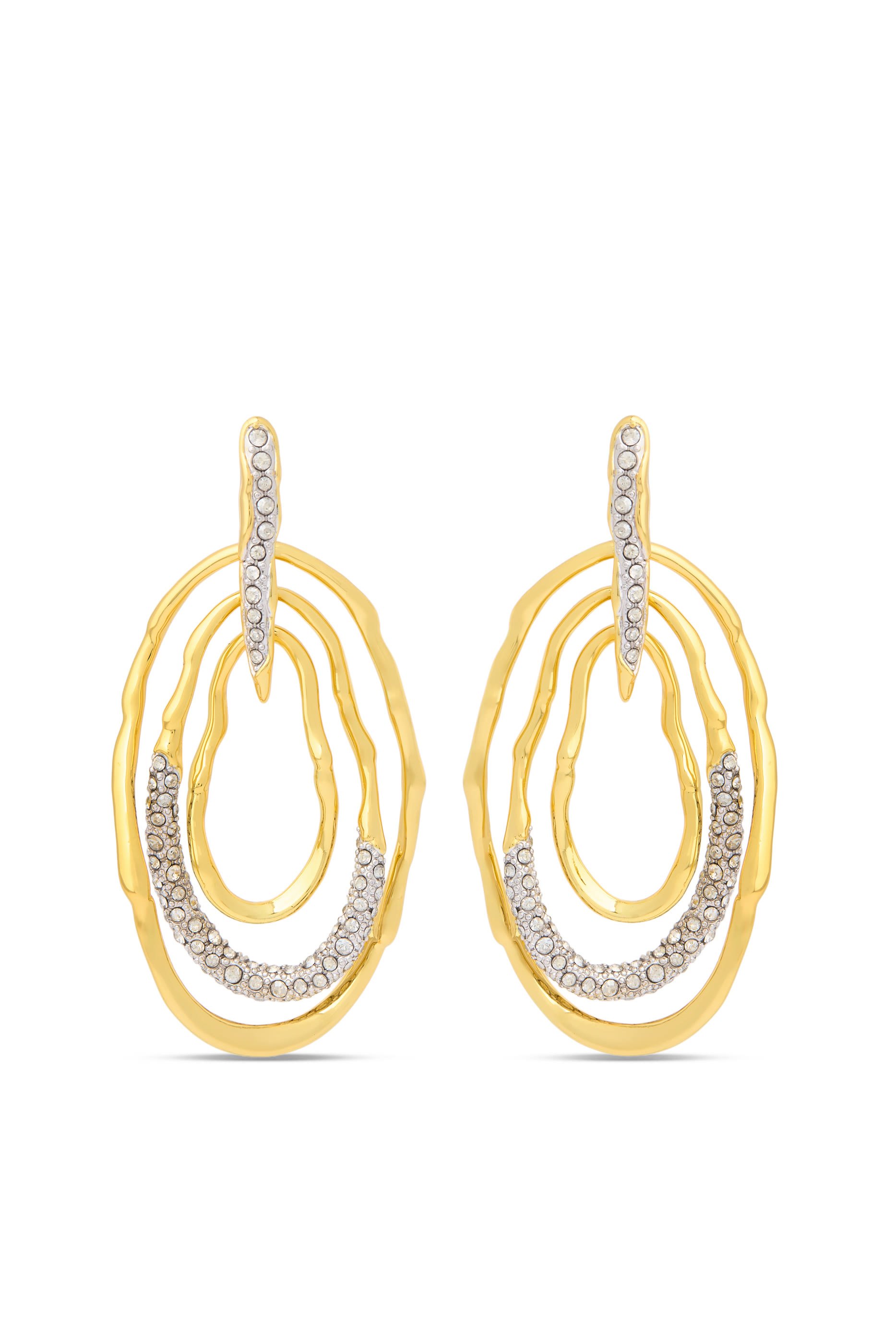 أقراط سولاناليس متحركة مرصعة بكريستال بافيه