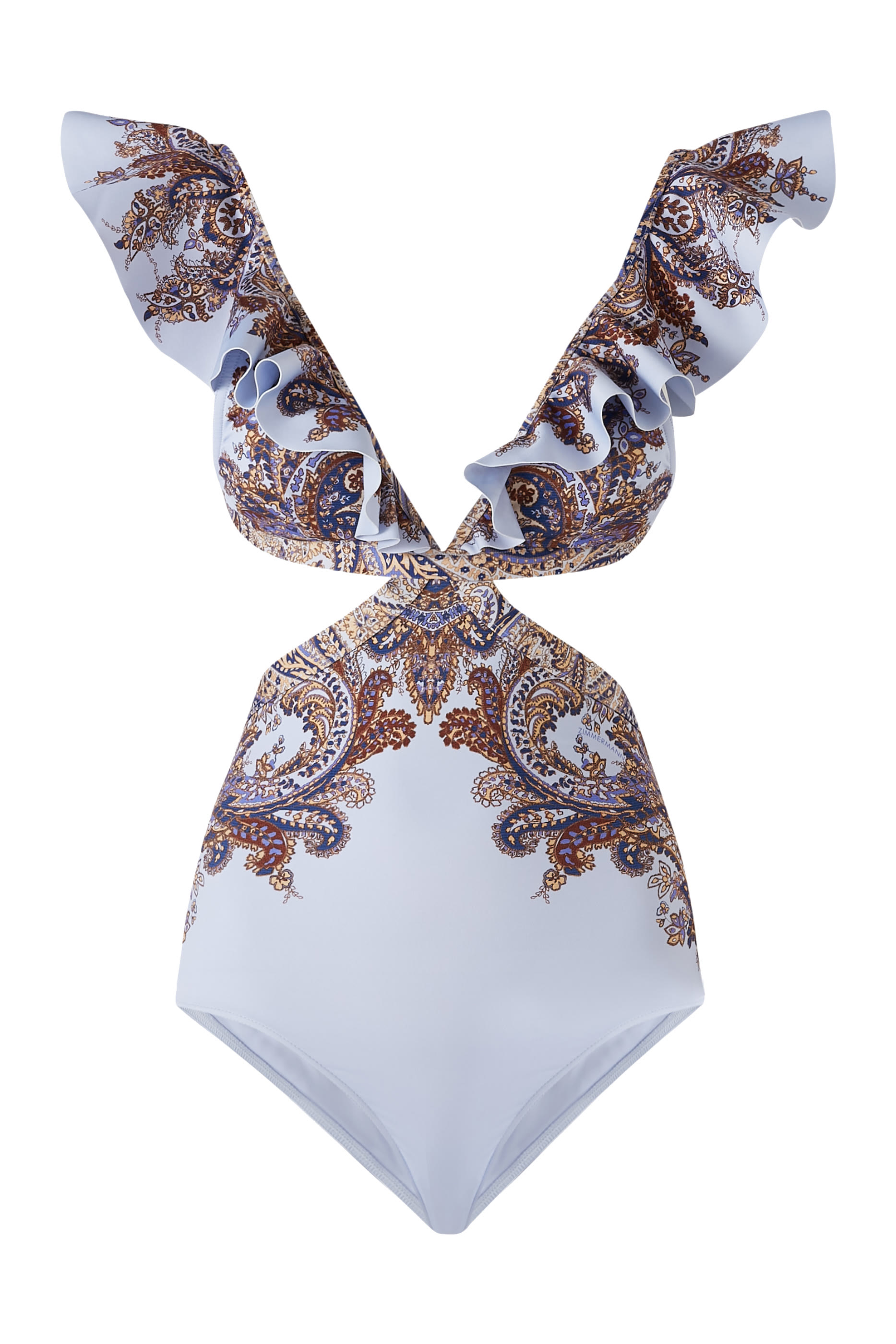 بدلة سباحة أوتي قطعة واحدة بكشكش