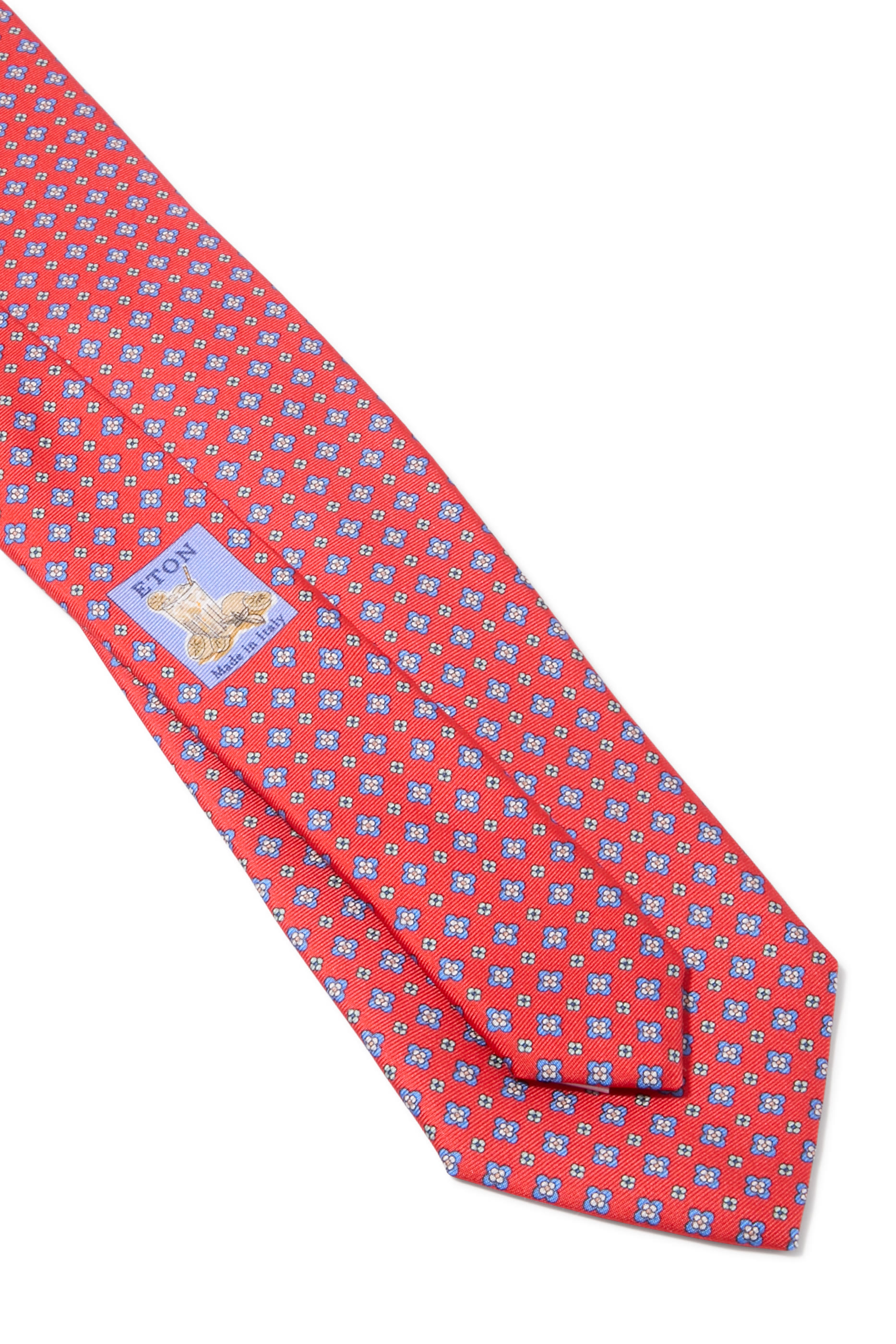 Floral Print Silk Tie