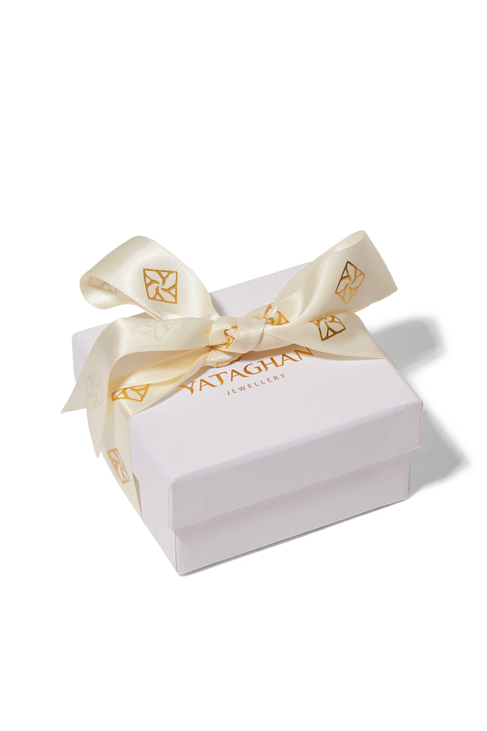 قرط شاكرا صغير عمودي مرصع بالماس والجمشت ذهب أصفر عيار 18