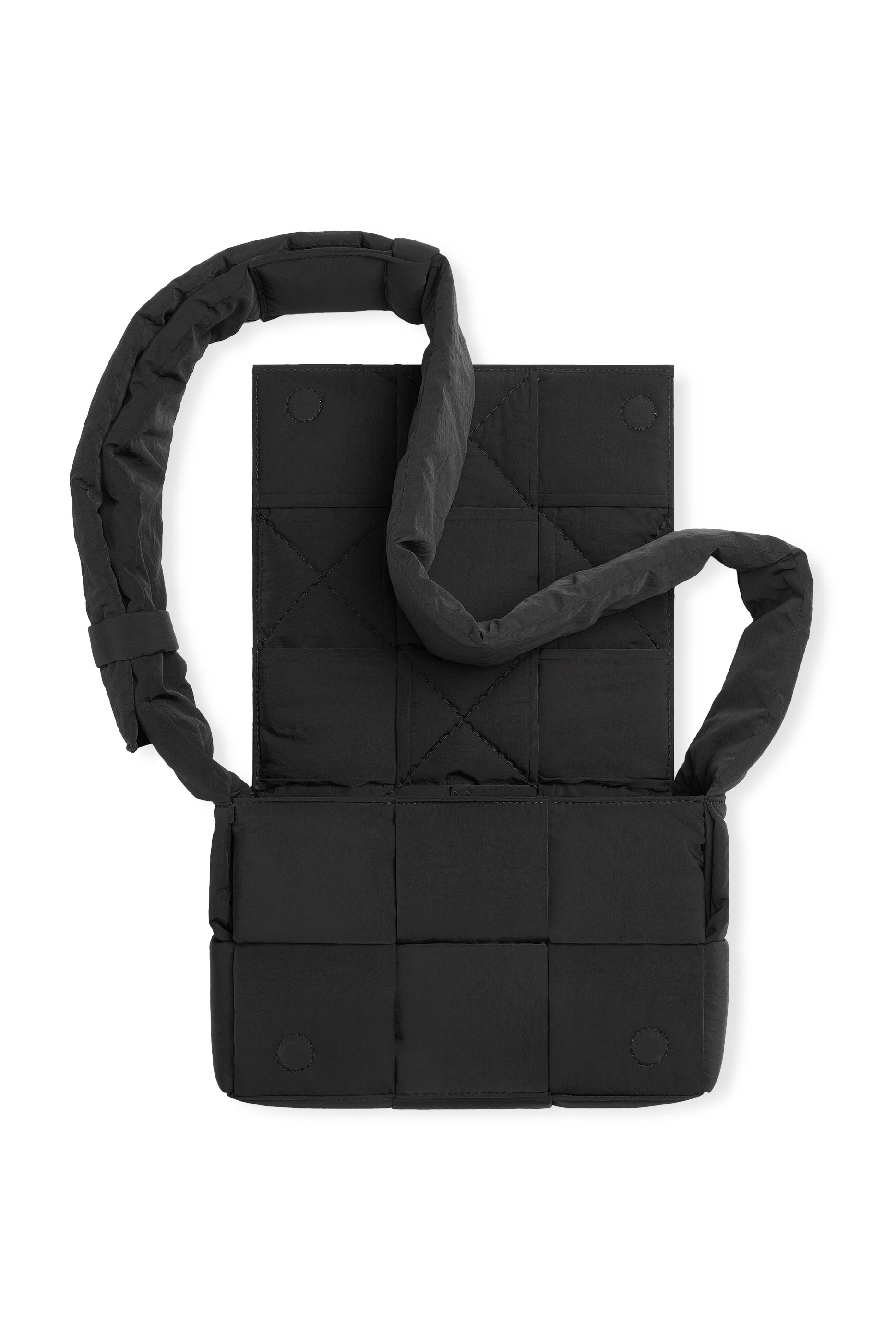 حقيبة كاسيت صغيرة بتصميم مبطن قماش معالج