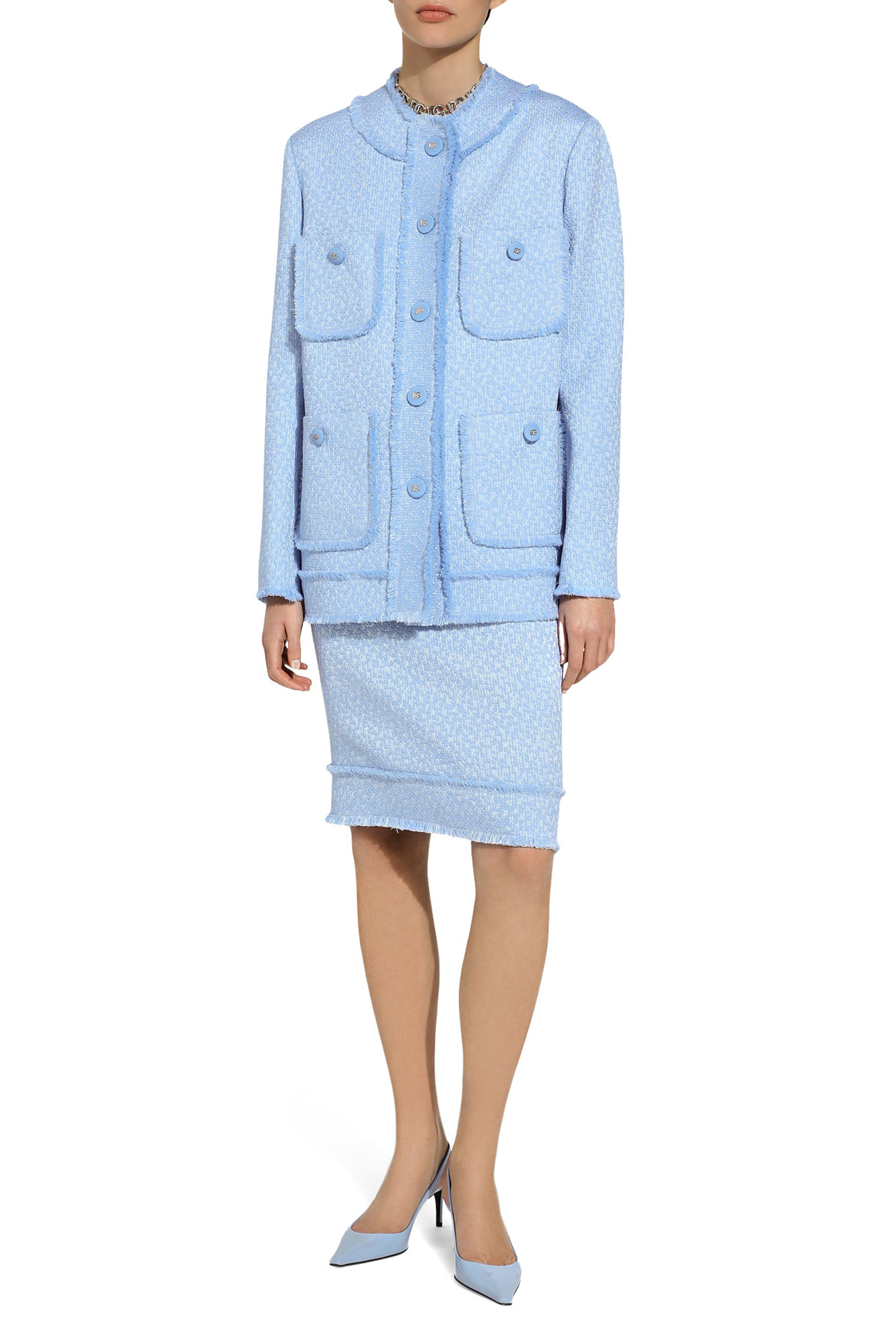 جاكيت تويد بصف أزرار راشيل