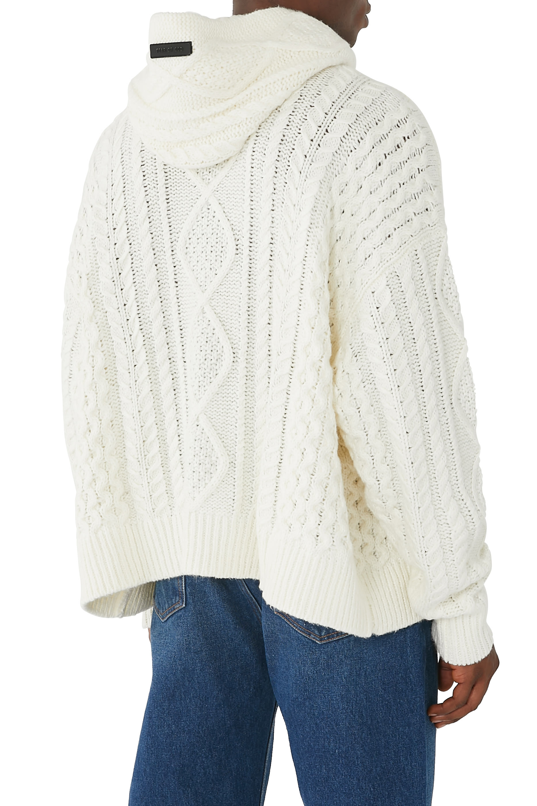 هودي منسوج بغرزة االضفيرة