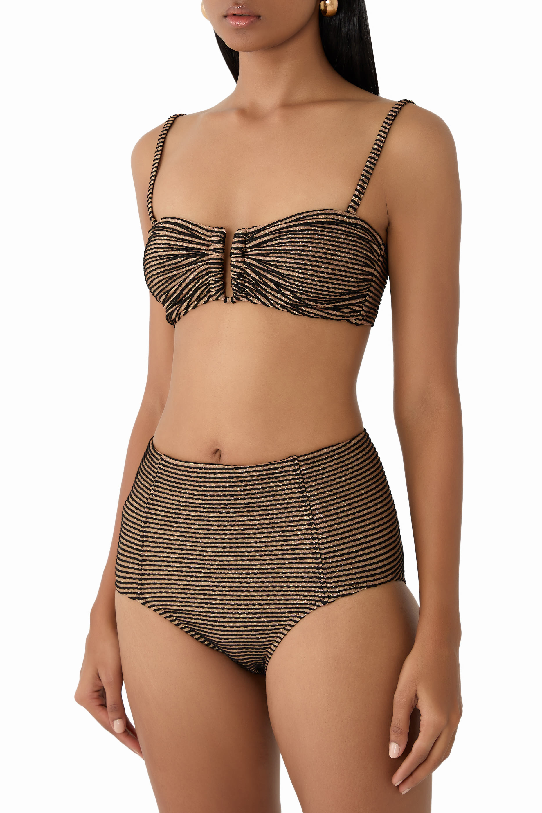 قطعة بيكيني سفلية زاهارا بحواف صدفية