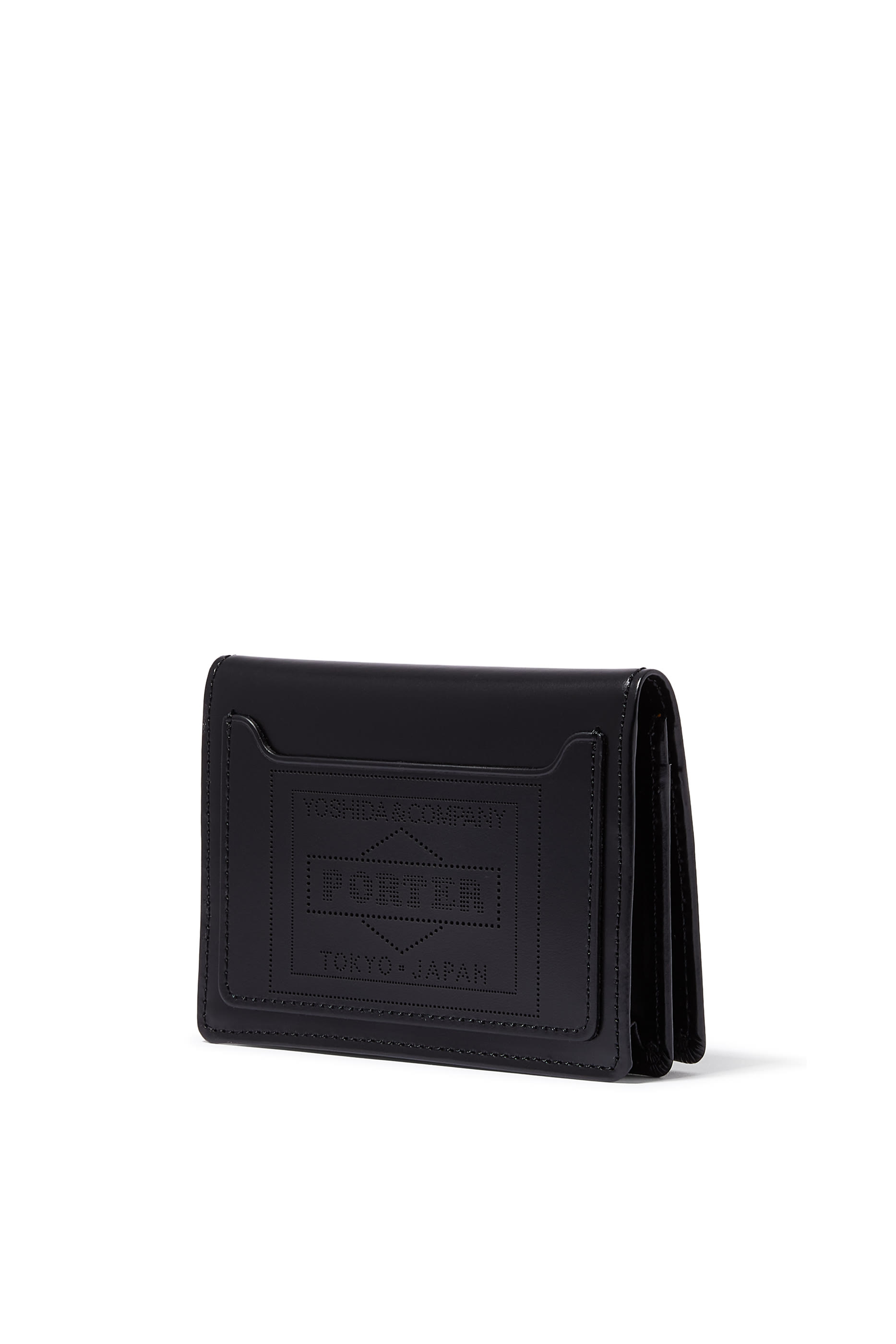 حافظة بطاقات بي اس بتصميم مستطيل جلد لامع