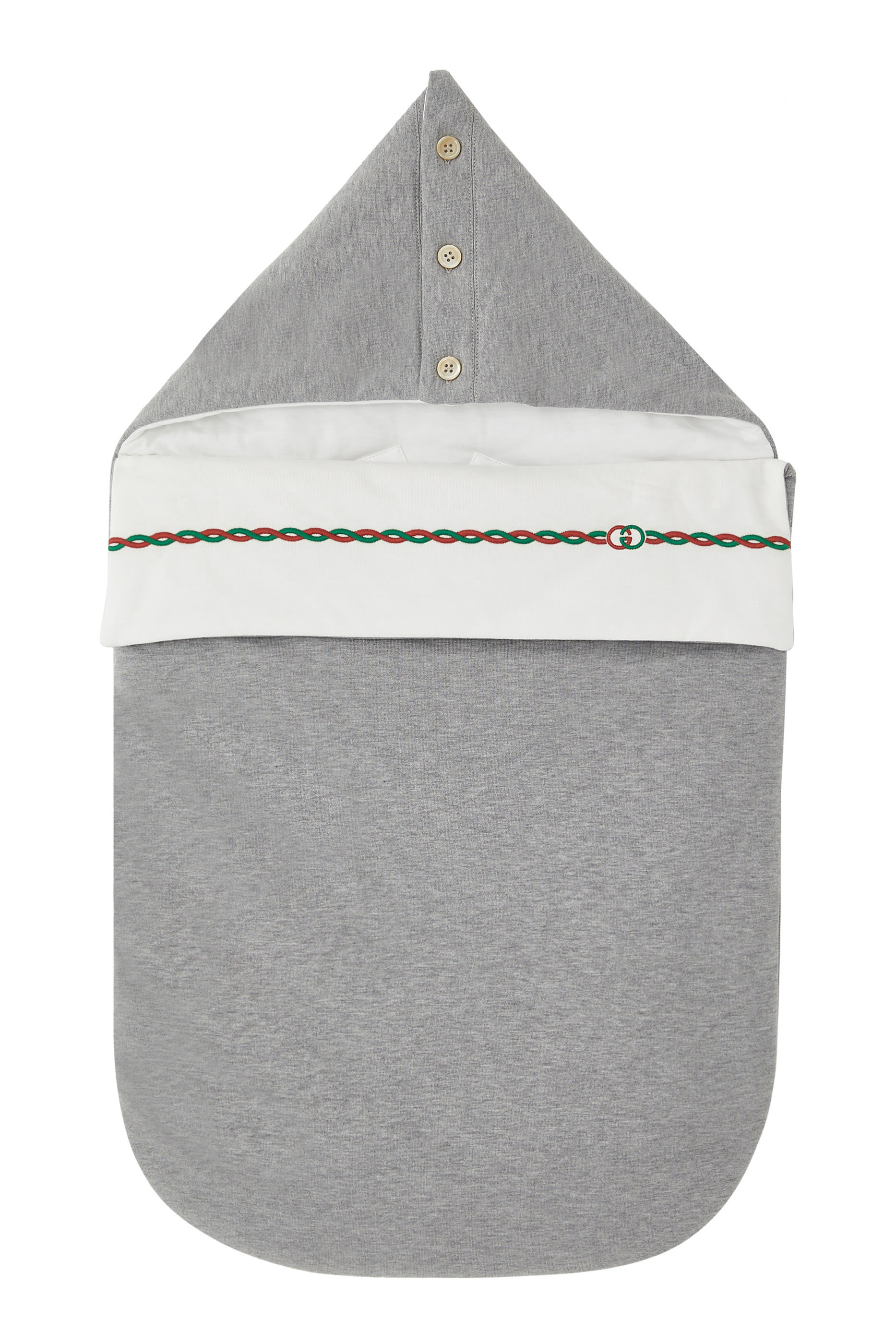 كيس نوم للأطفال بنقشة حروف شعار الماركة بتصميم متداخل