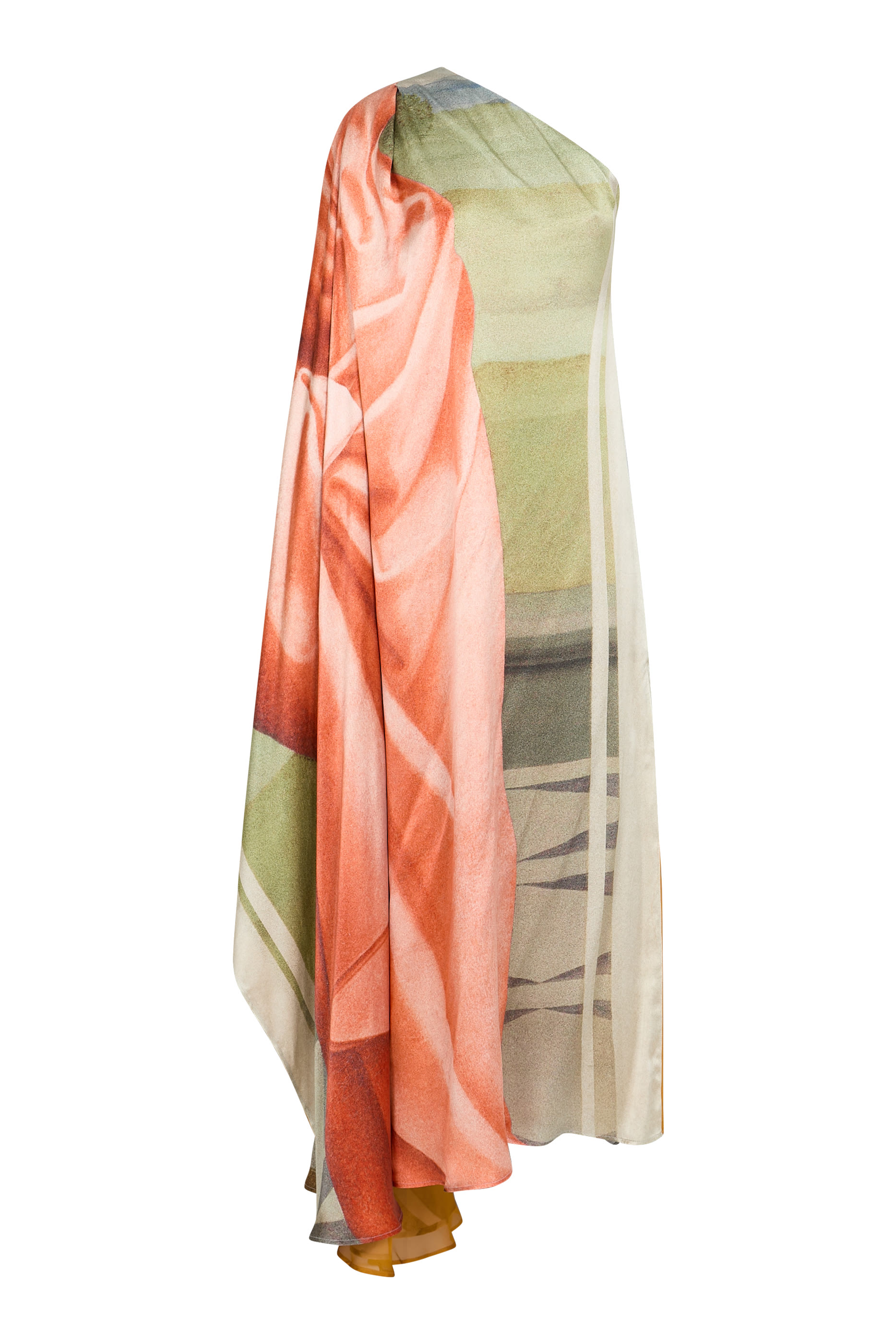 بلوزة مينيرفا بكم واحد بطول الأرضية