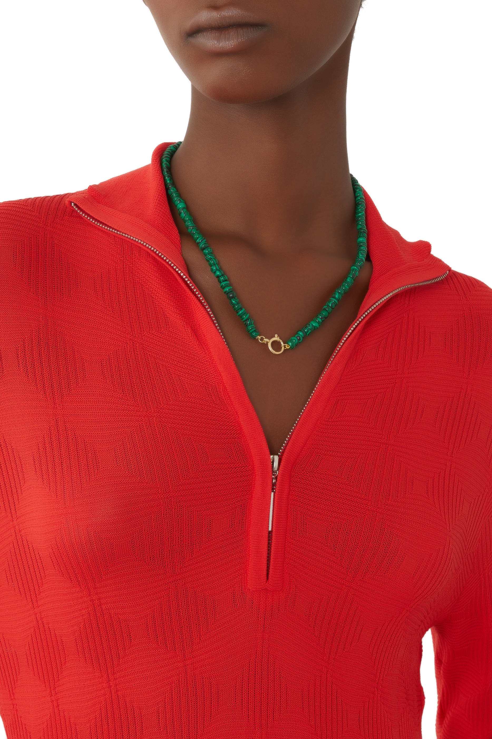 قلادة بخرز ملاكيت