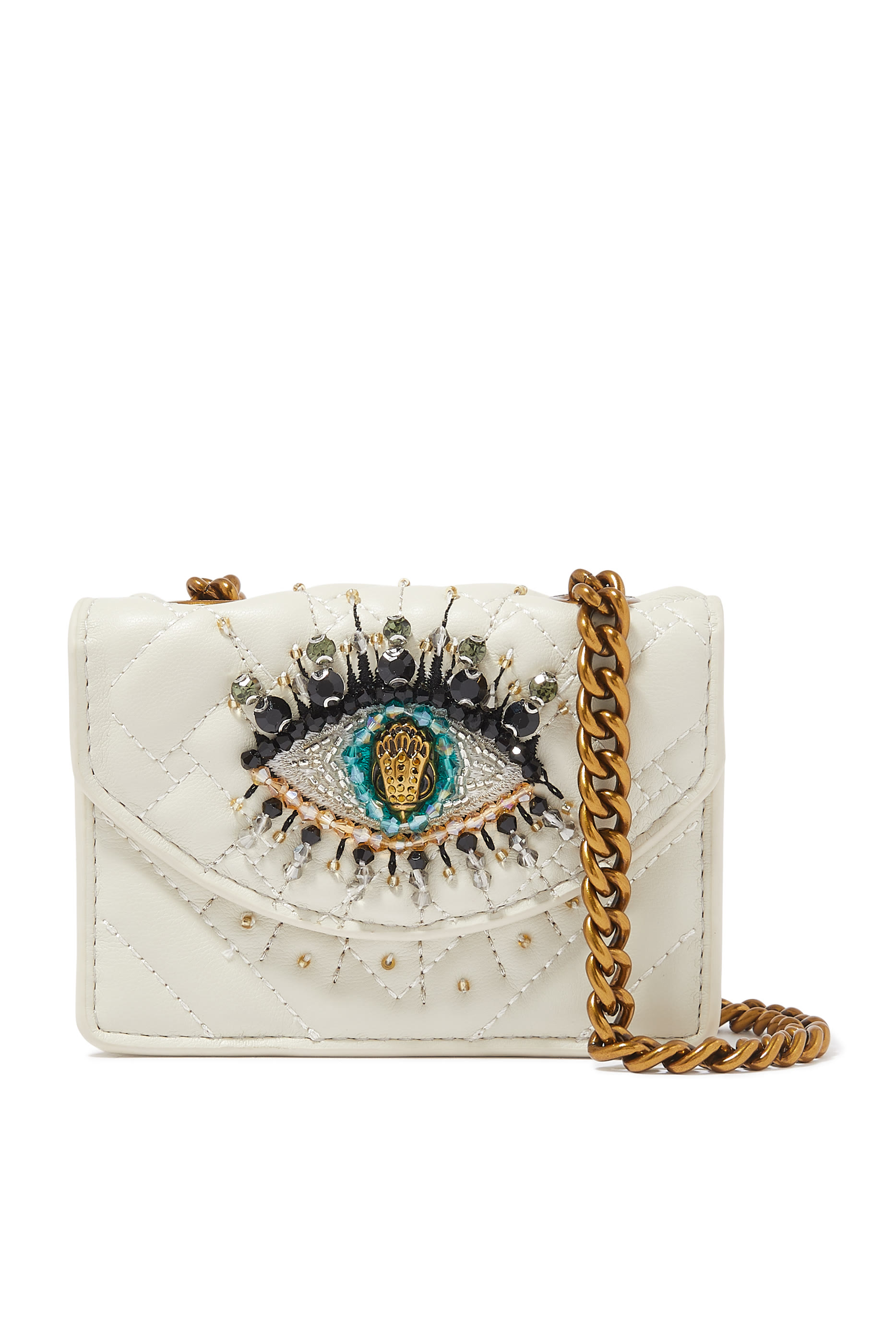 حقيبة كنسينغتون صغيرة مزينة بعين حسد