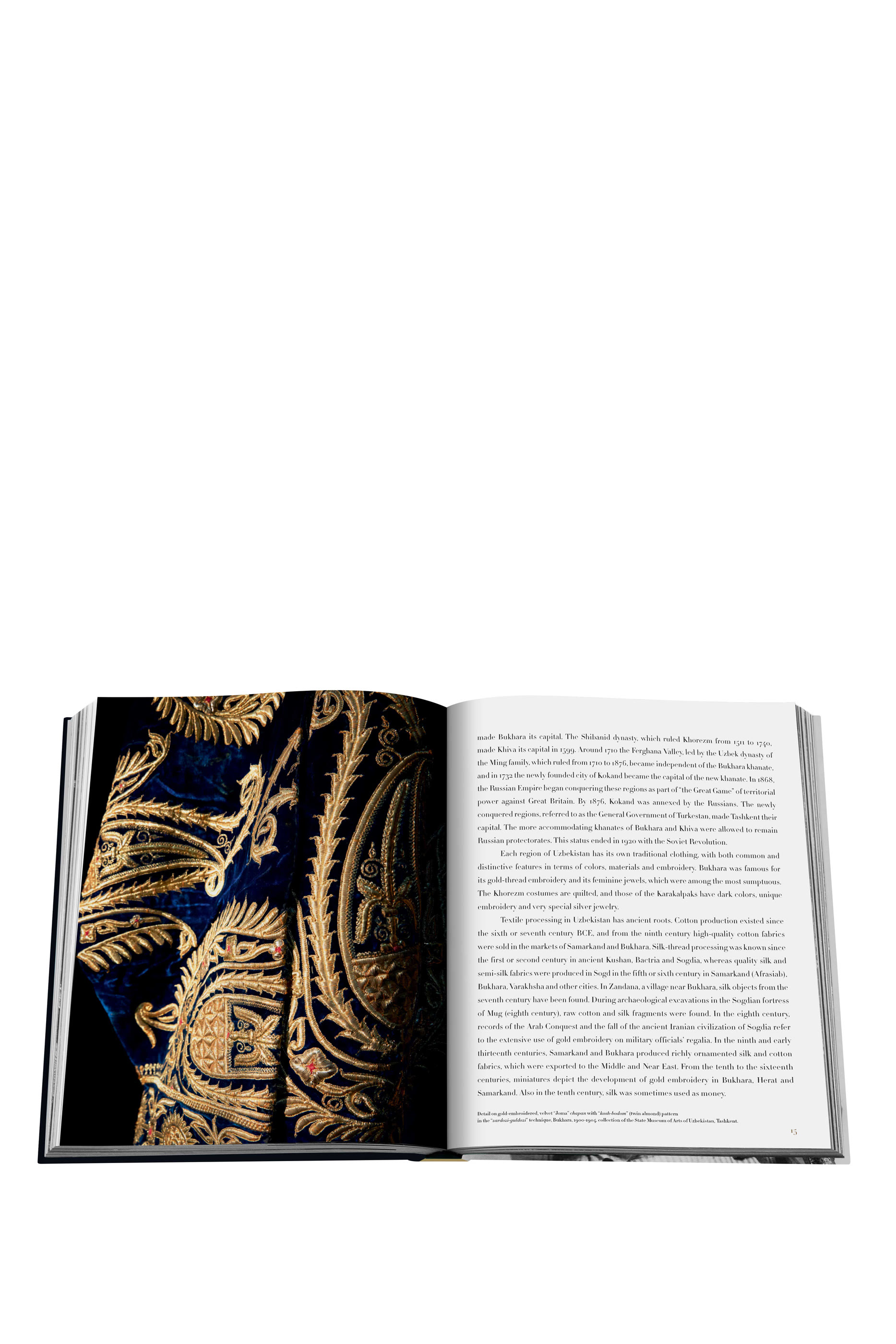 كتاب أوزبكستان سيلك اند جولد: ذا ماجنفسنت ارت اوف كاستم