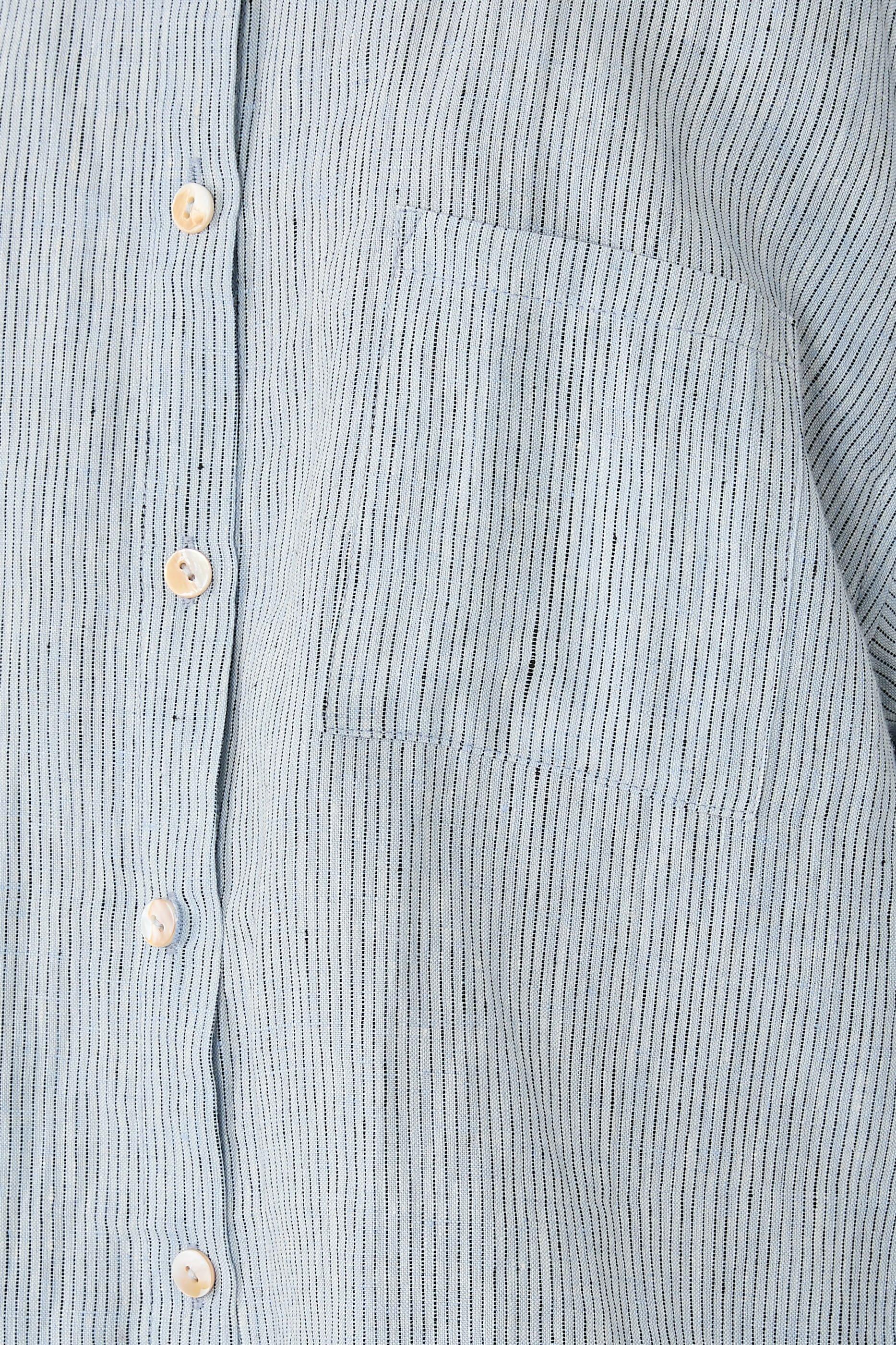 طقم شورت وقميص مخطط