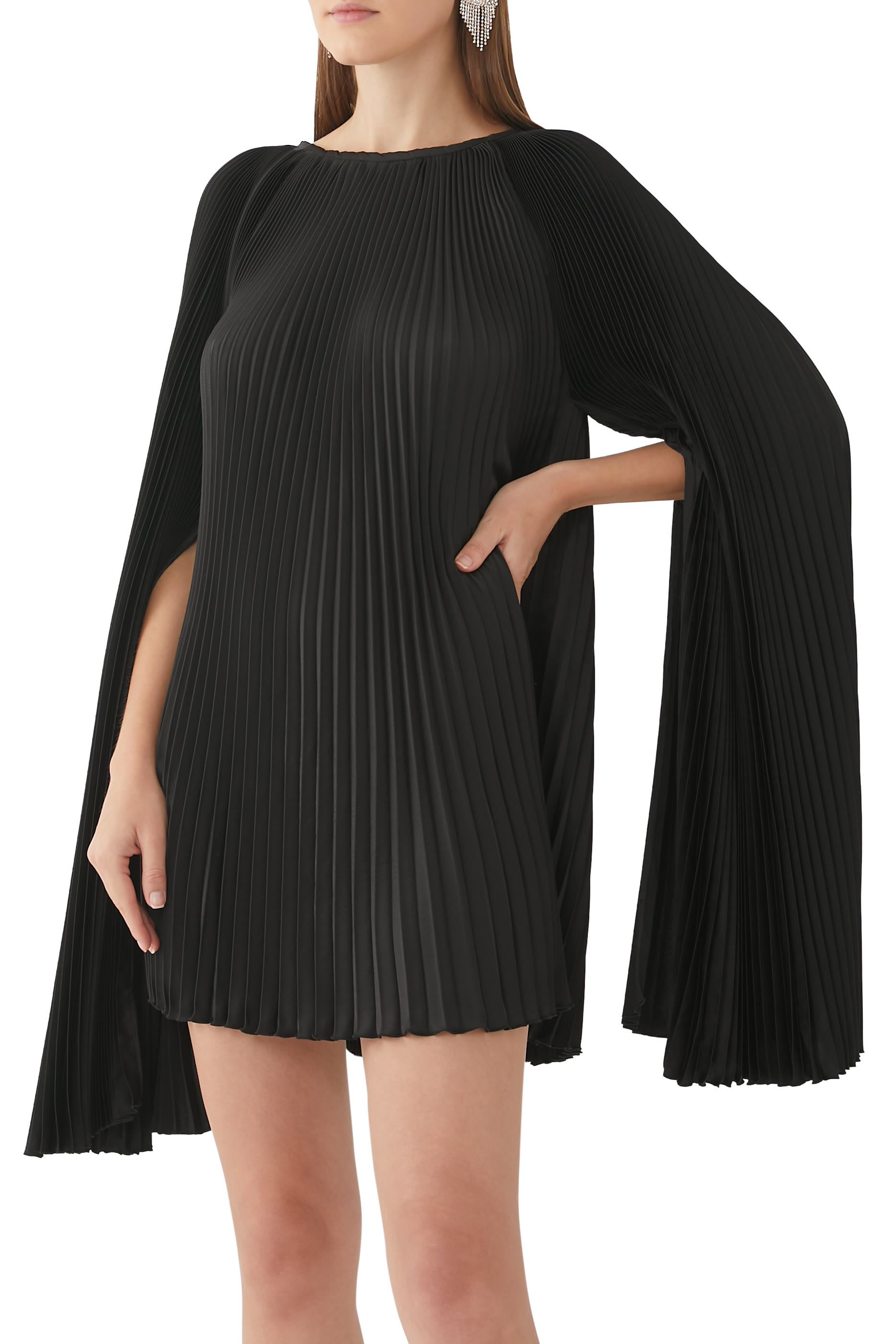 فستان بالي قصير بطيات