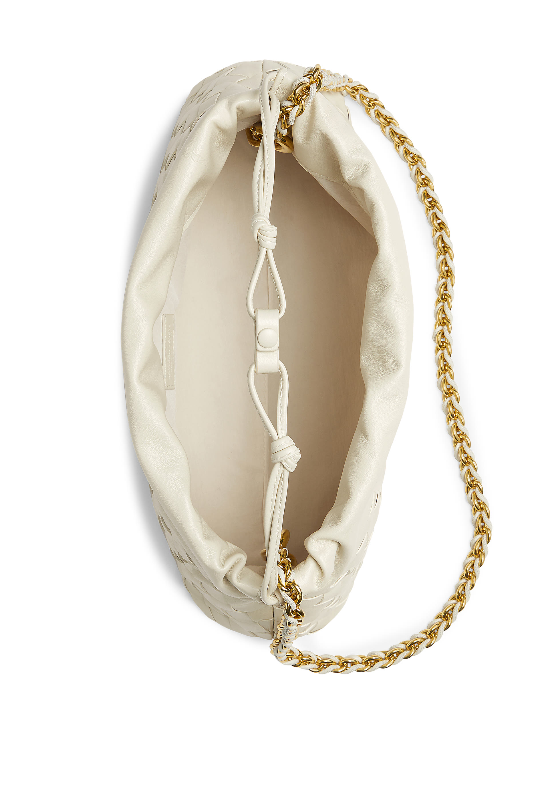 حقيبة صغيرة جلد مجدول